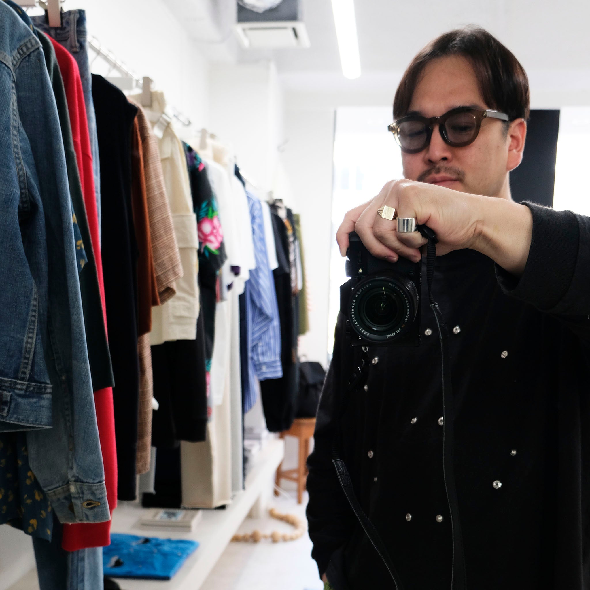 RANDY "WALKING" クリアフレーム カラーサングラス