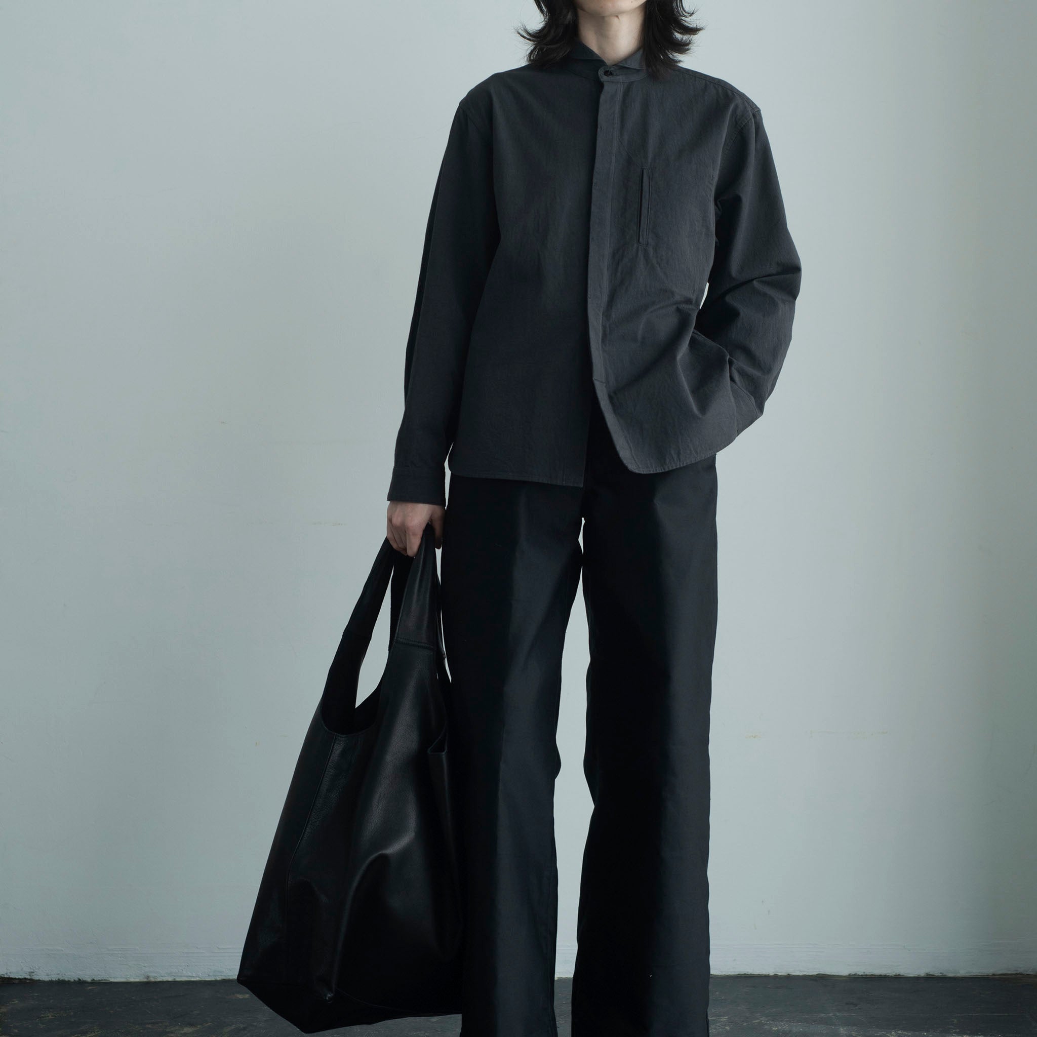 RYU "leather huge bag" カウレザー ショッピングバッグ