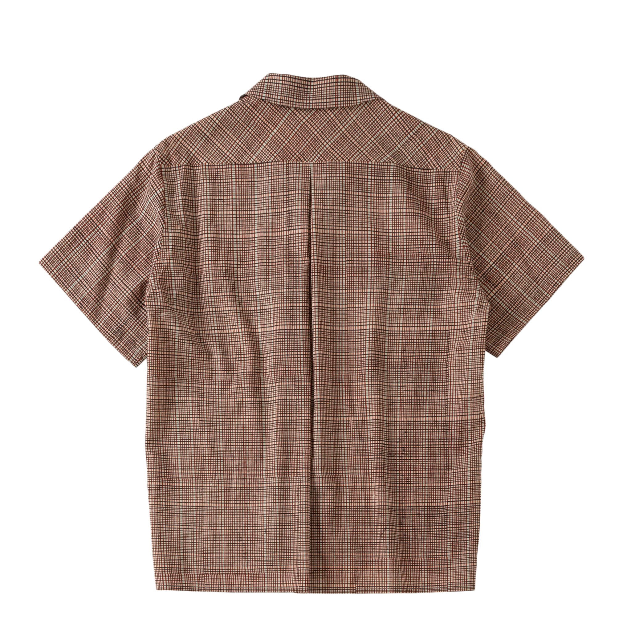 SABY "OPEN COLLAR SHIRT - India Batik Fab -" インディ バティック 開襟シャツ