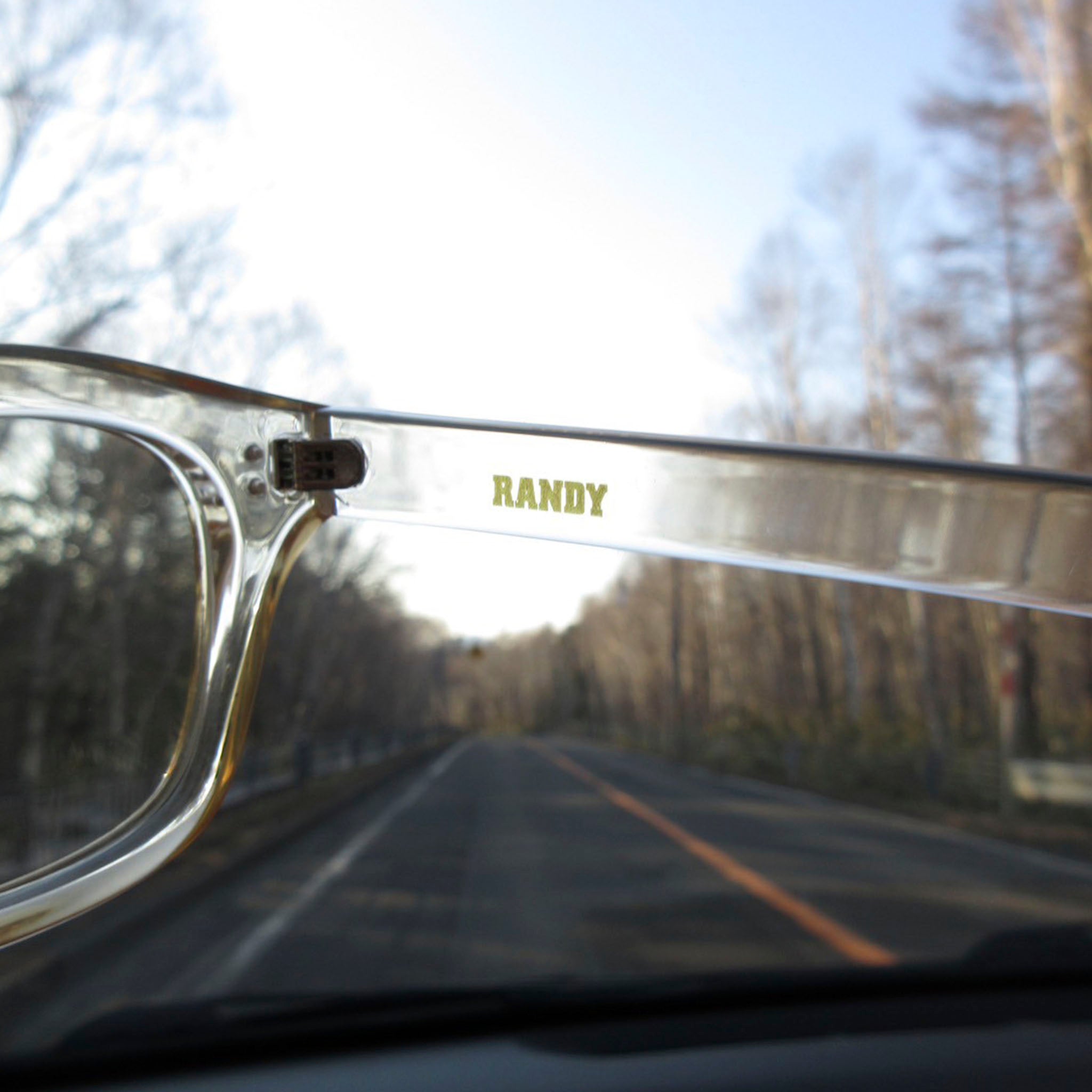 RANDY "WALKING"eyewear クリアベージュメガネ サングラス