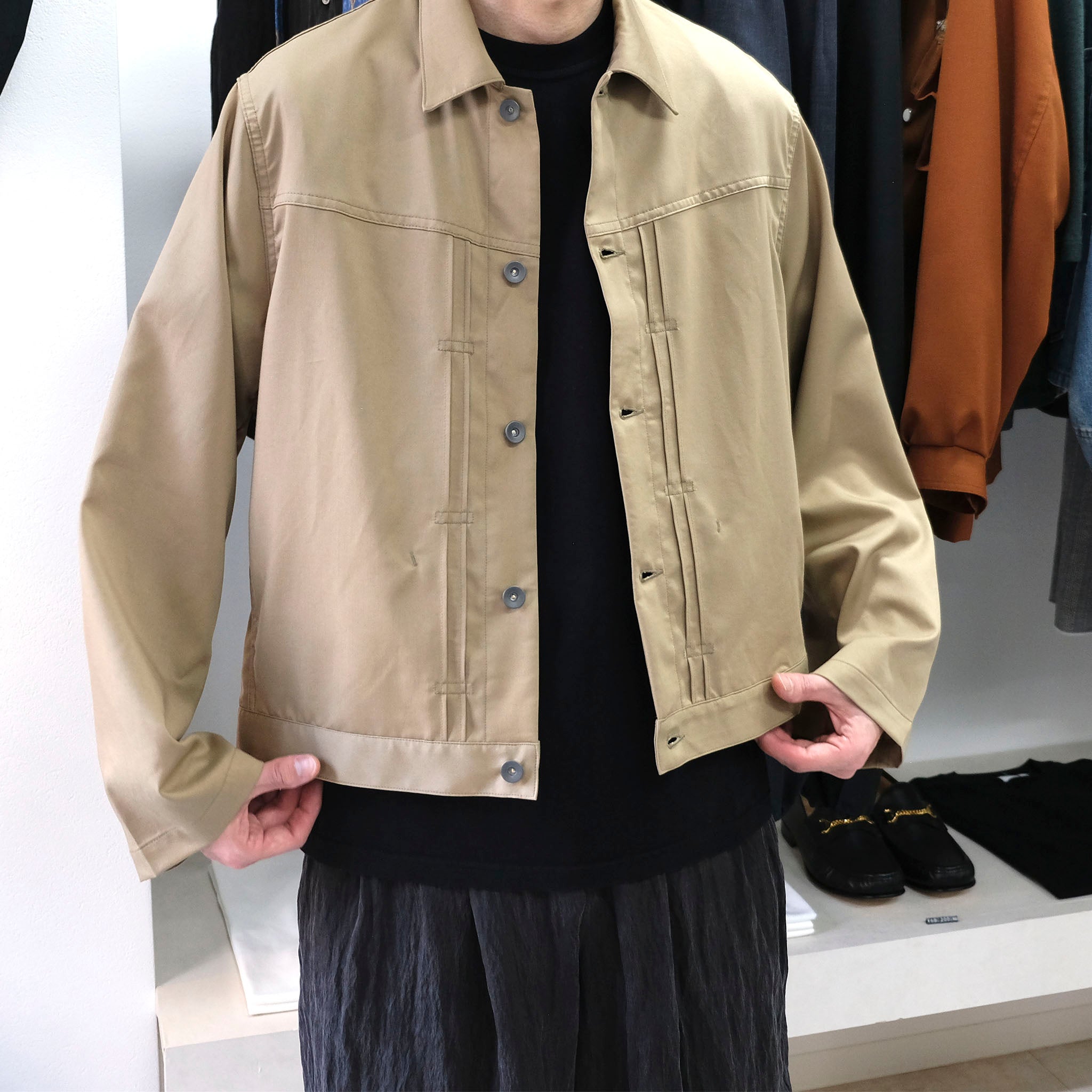 SABY "NEW G-BLOUSON - Viscose Wool Twill -" レーヨンウール ブルゾン