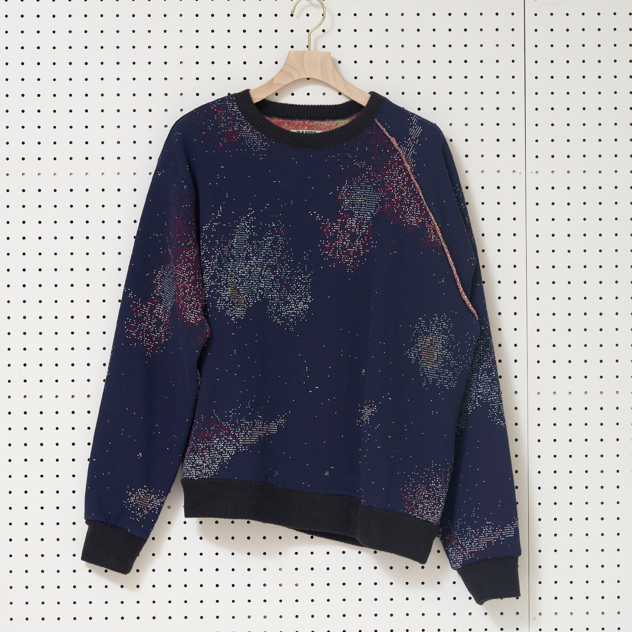 RANDY "BABBLING" アシンメトリー クルーネックスウェット