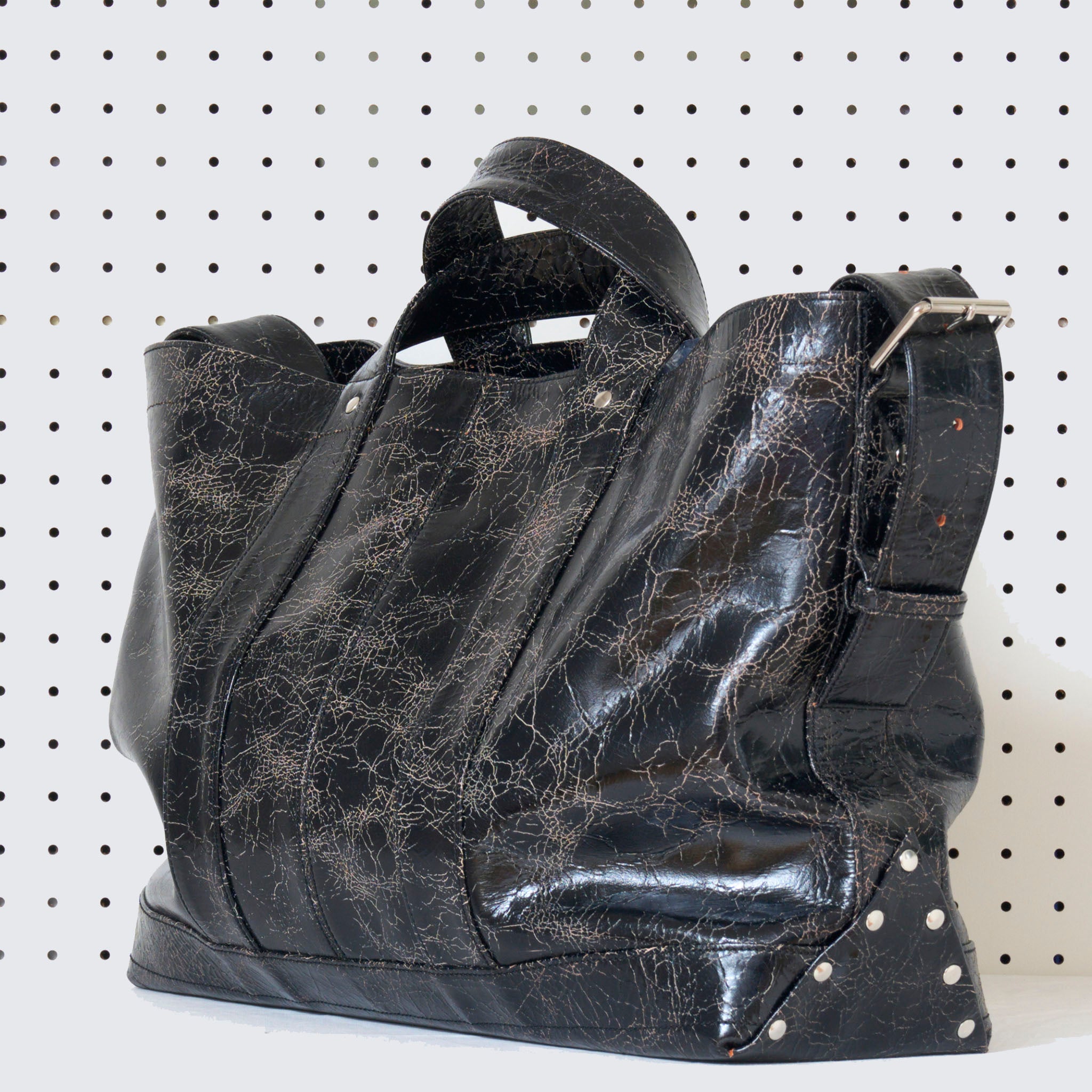 call "CALL-SYSTEM BAG" クラックレザー ビッグ ツールバッグ