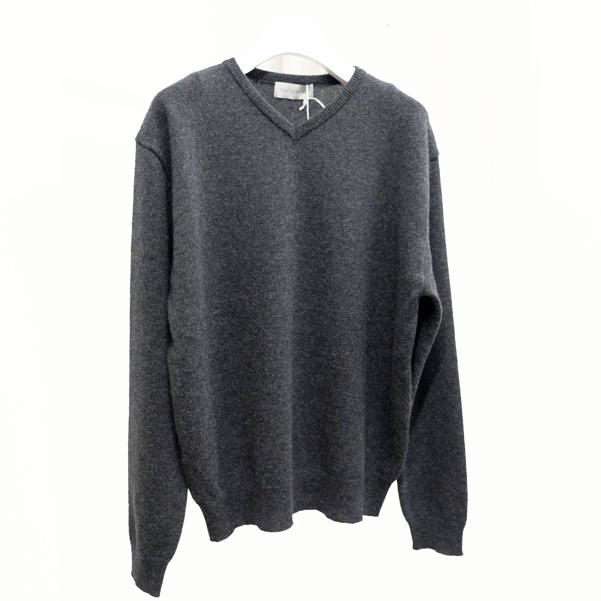 ENCOMING(インカミング)/ KNITTED V NECK JUMPER カシミヤVネックニット