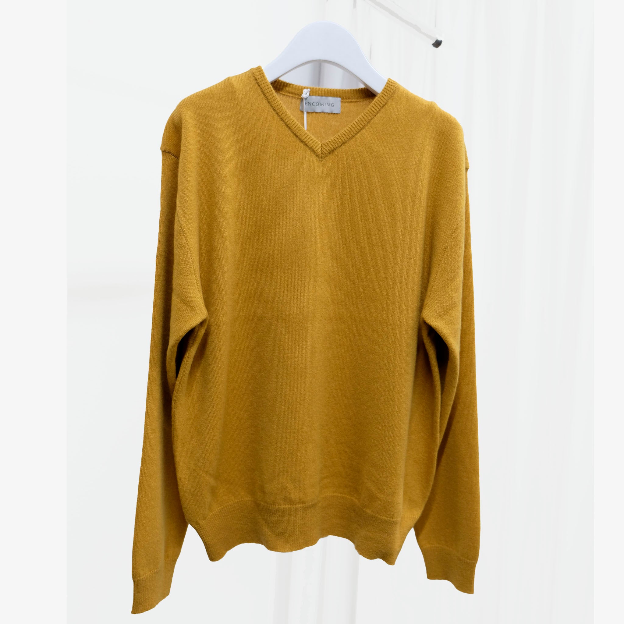 ENCOMING(インカミング)/ KNITTED V NECK JUMPER カシミヤVネックニット