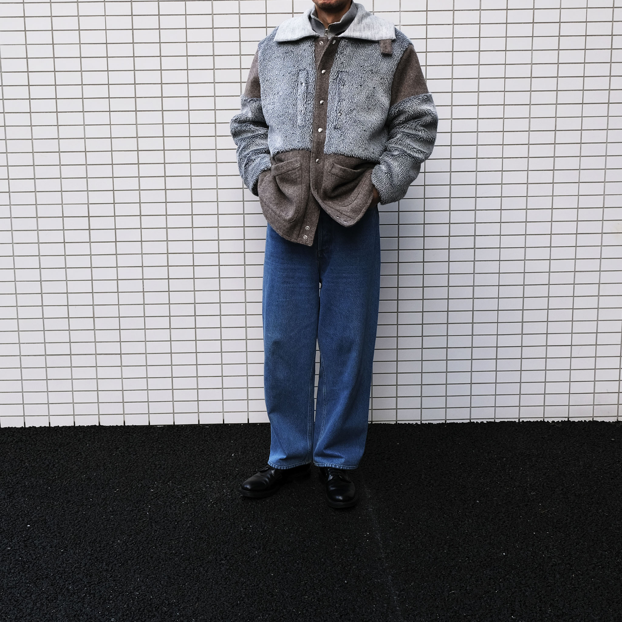 RANDY "Head" 2トーンデザイン ファーコート