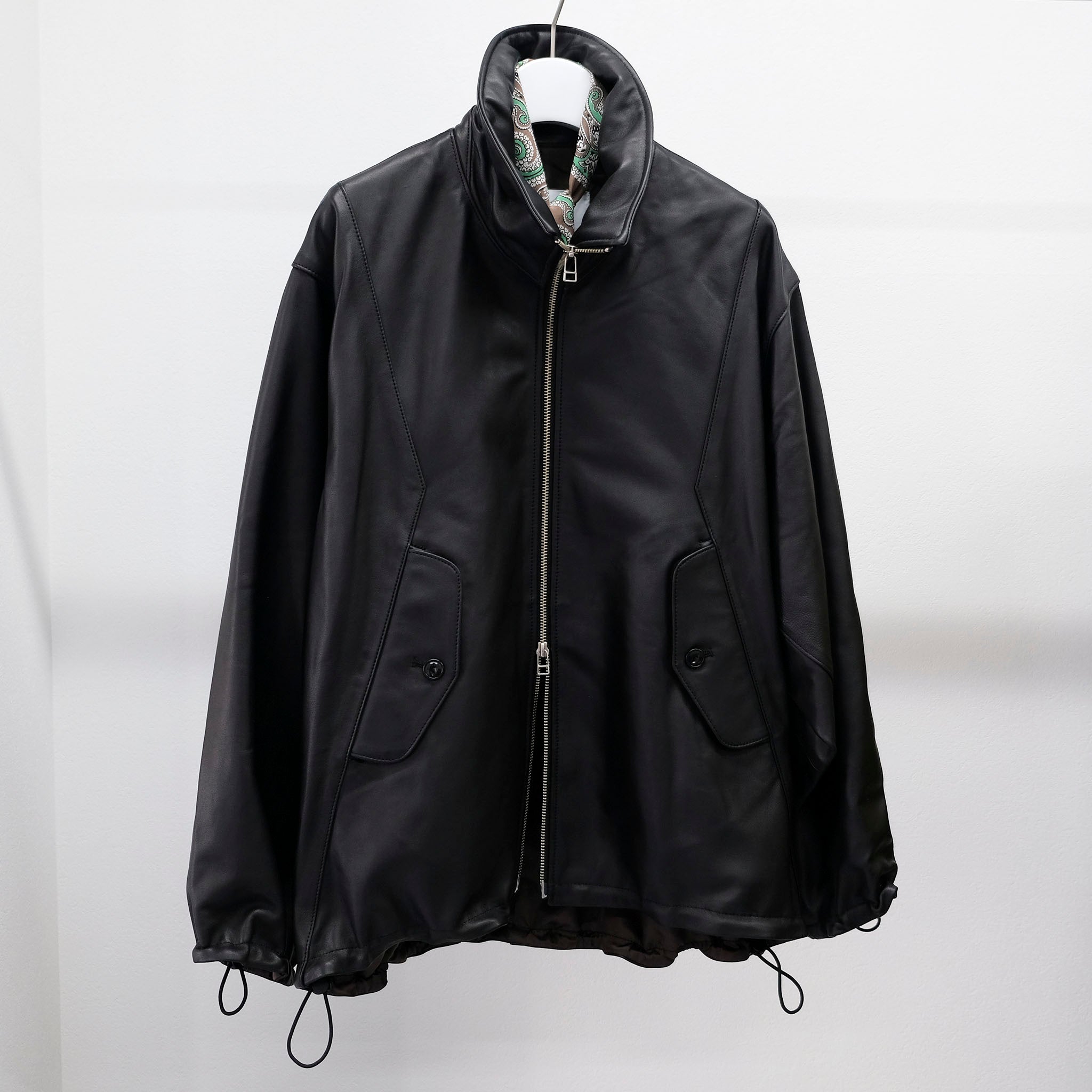 VOAAOV(ヴォアーブ)/ LIMITED-EDITION SHEEP LEATHER TRACK JACKET シープレザートラックジャケット