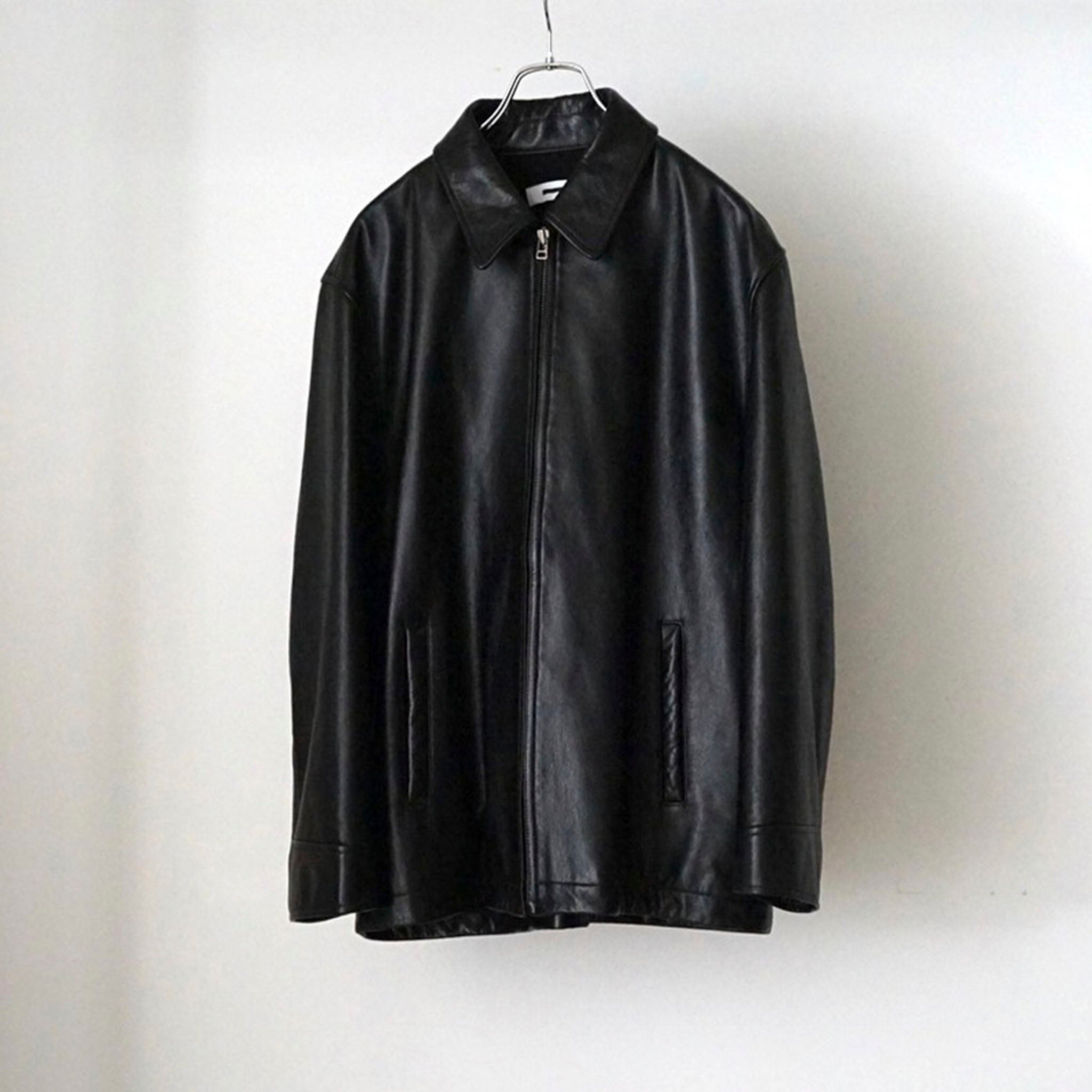 REVERBERATE "ZIP LEATHER BLOUSON"