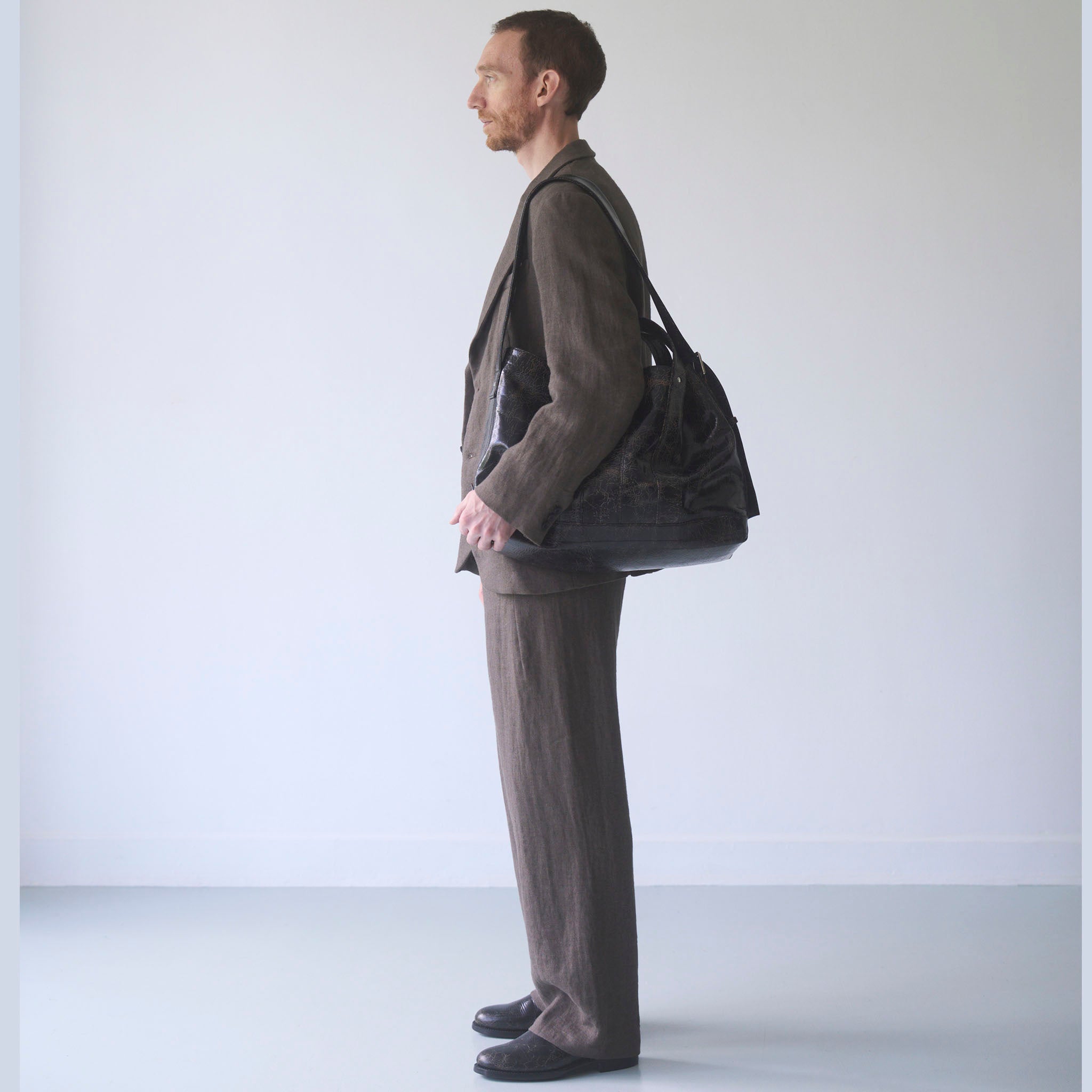 call "CALL-SYSTEM BAG" クラックレザー ビッグ ツールバッグ