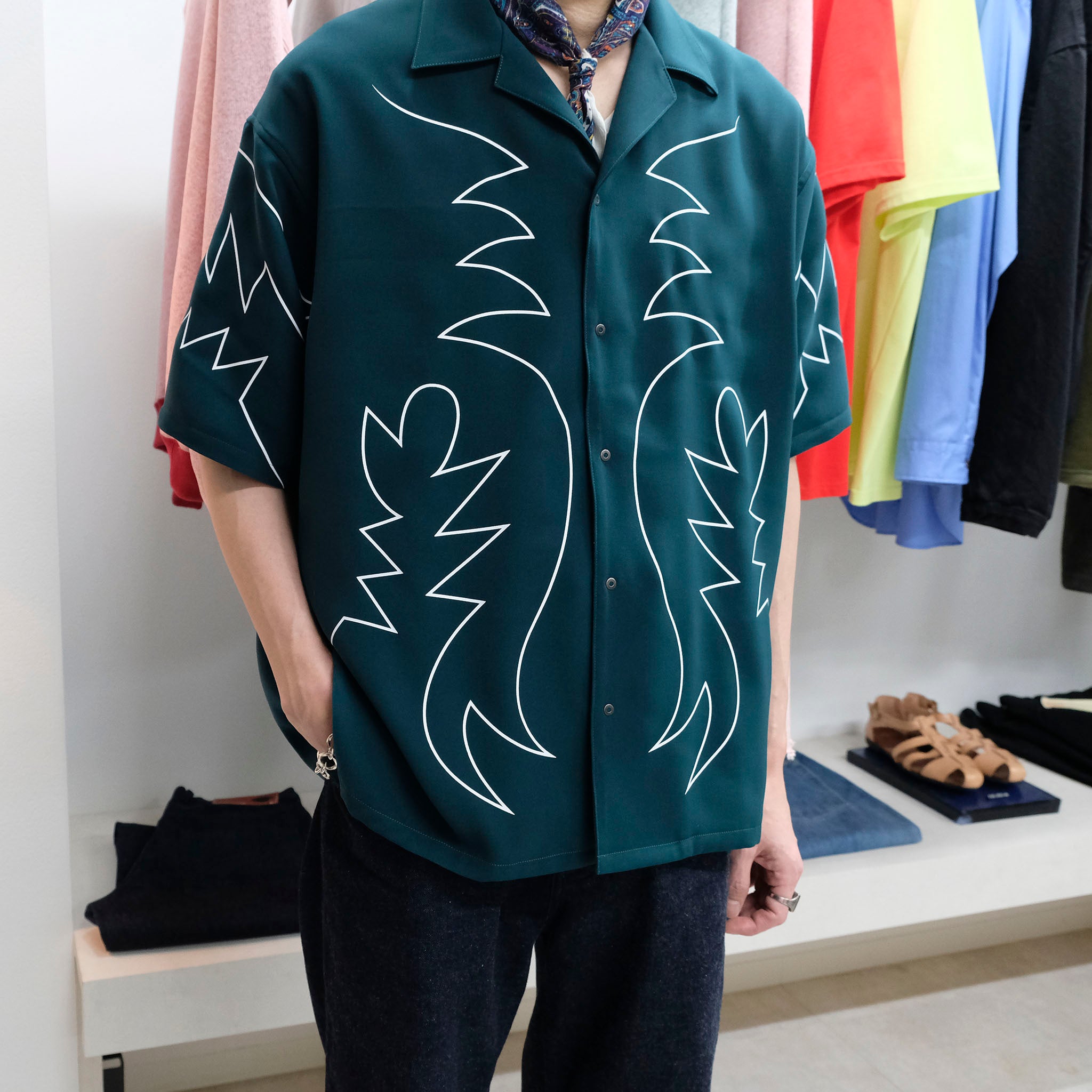KIMMY "WESTERN FUNCTION SHIRTS" オープンカラーシャツ