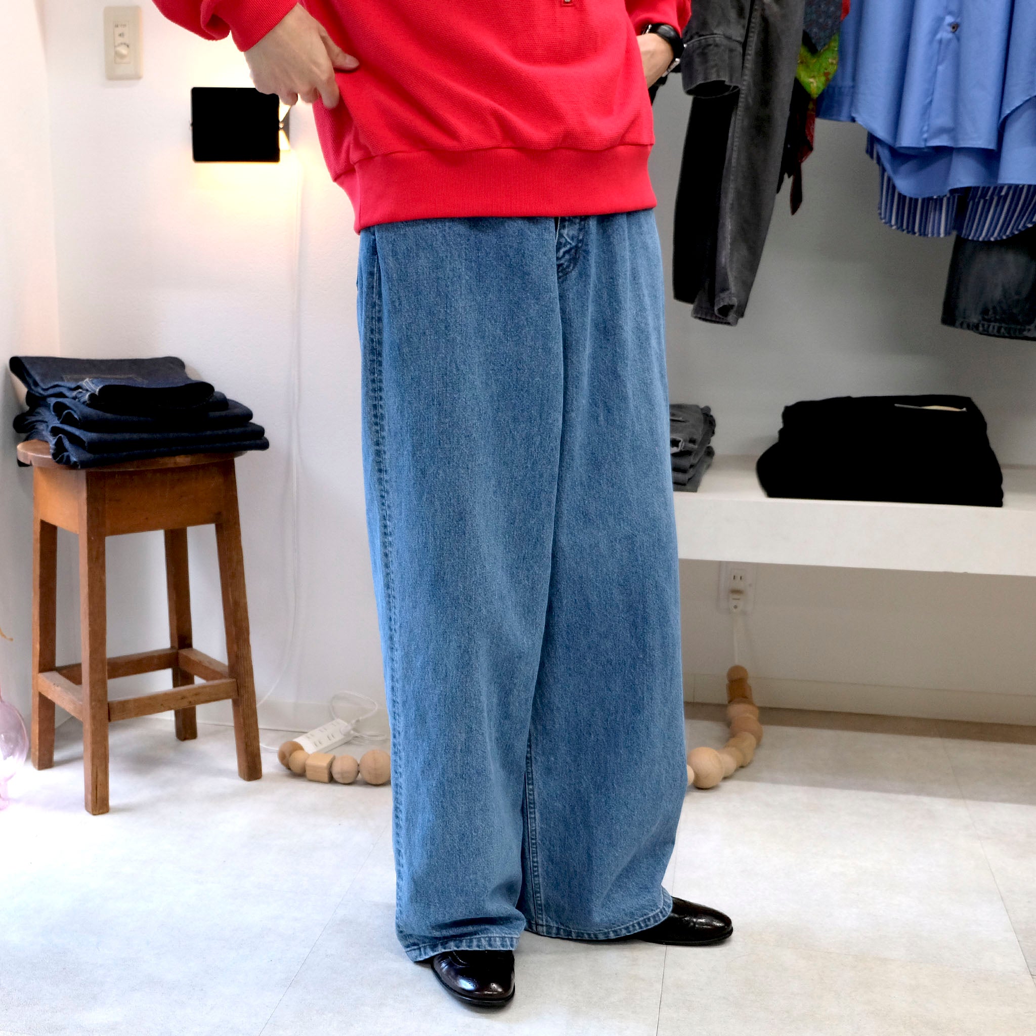 REVERBERATE "DENIM PANTS(BUGGY)" ワイドバギー デニムパンツ