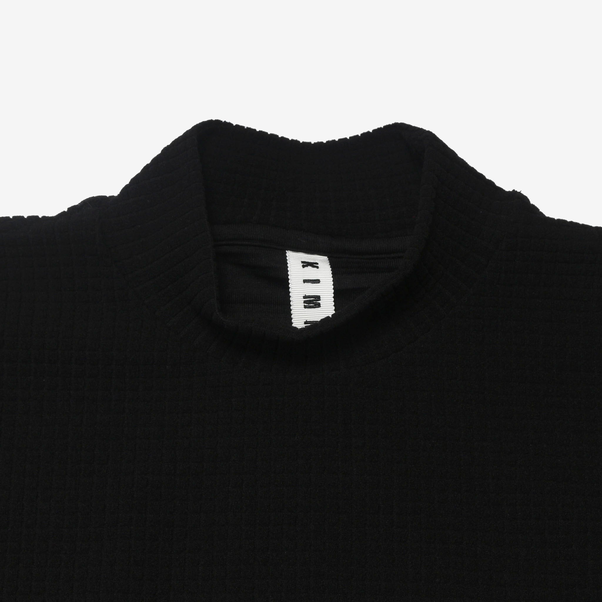 KIMMY "POWER GRID MOCK NECK" POLATEC モックネックカットソー