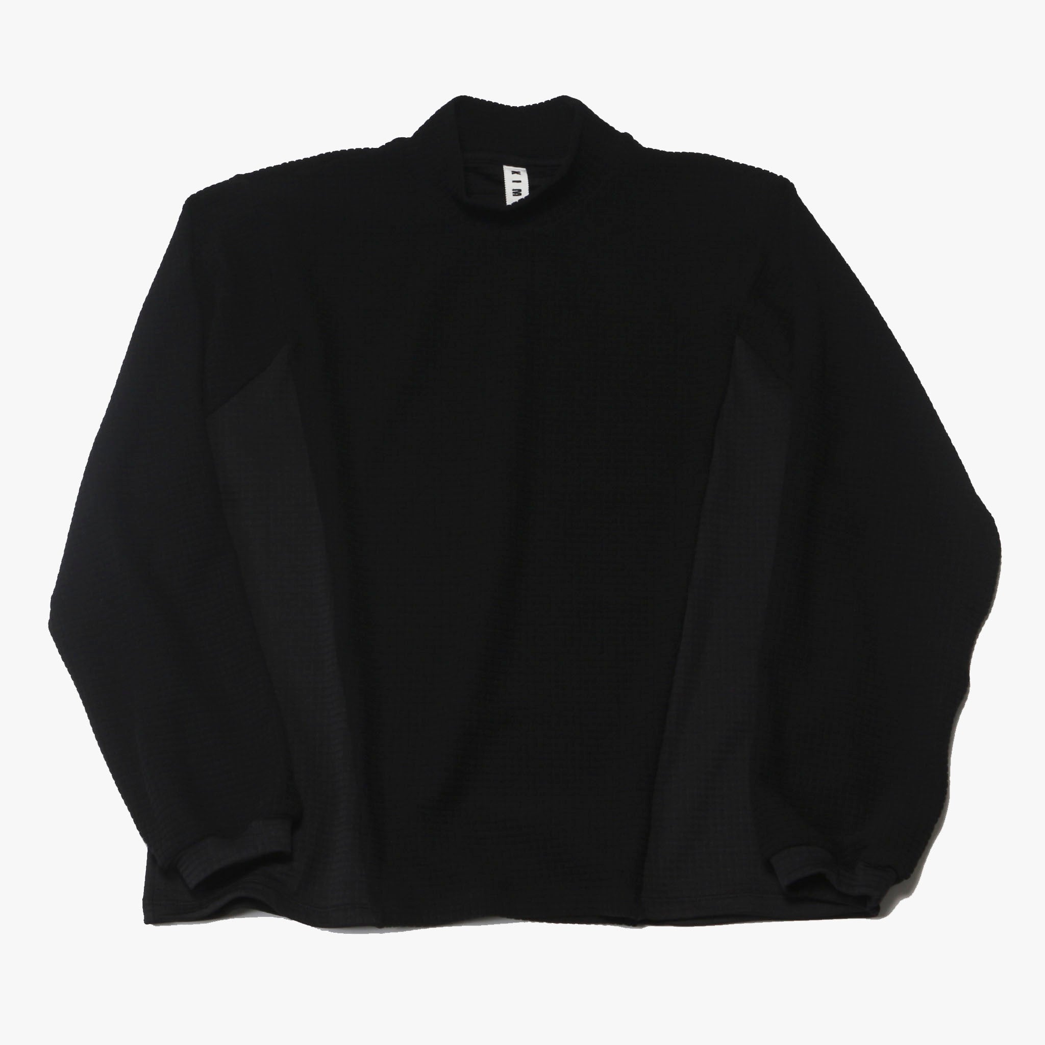 KIMMY "POWER GRID MOCK NECK" POLATEC モックネックカットソー