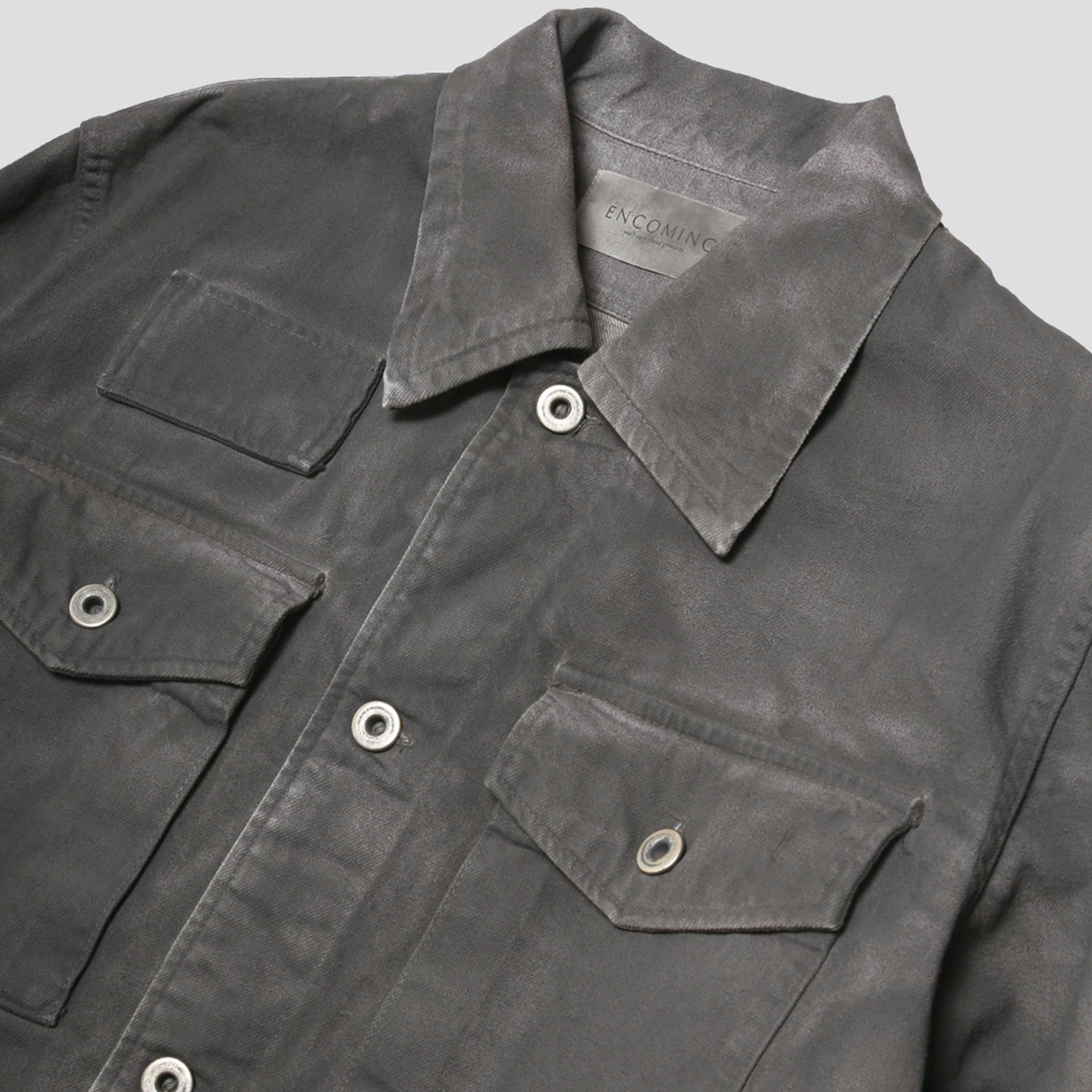 ENCOMING "DENIM TWO POCKETS SHIRT BLOUSON" フェードデニム シャツブルゾン
