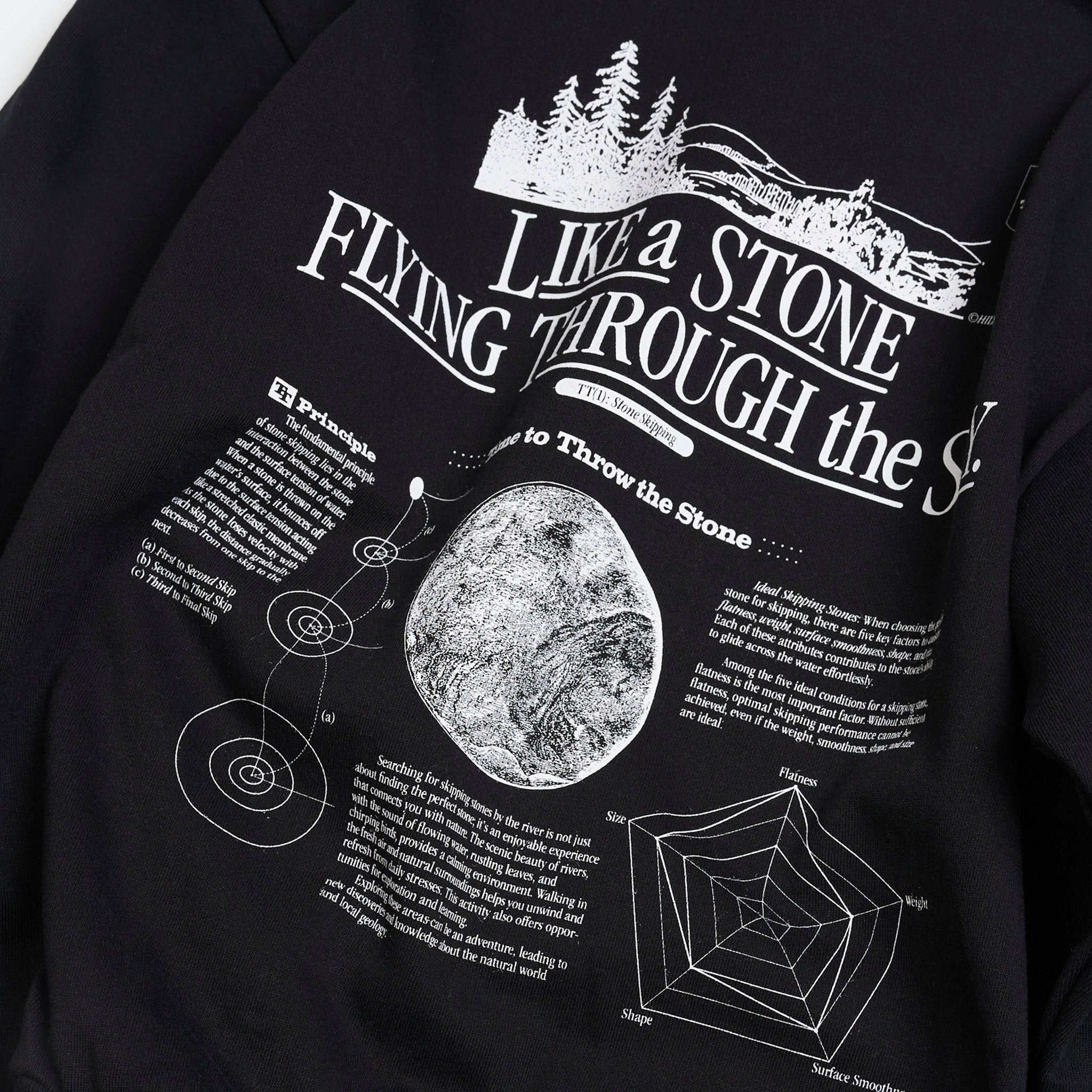 HIDAKA "STEINER SWEATSHIRTS" グラフィックスウェットシャツ