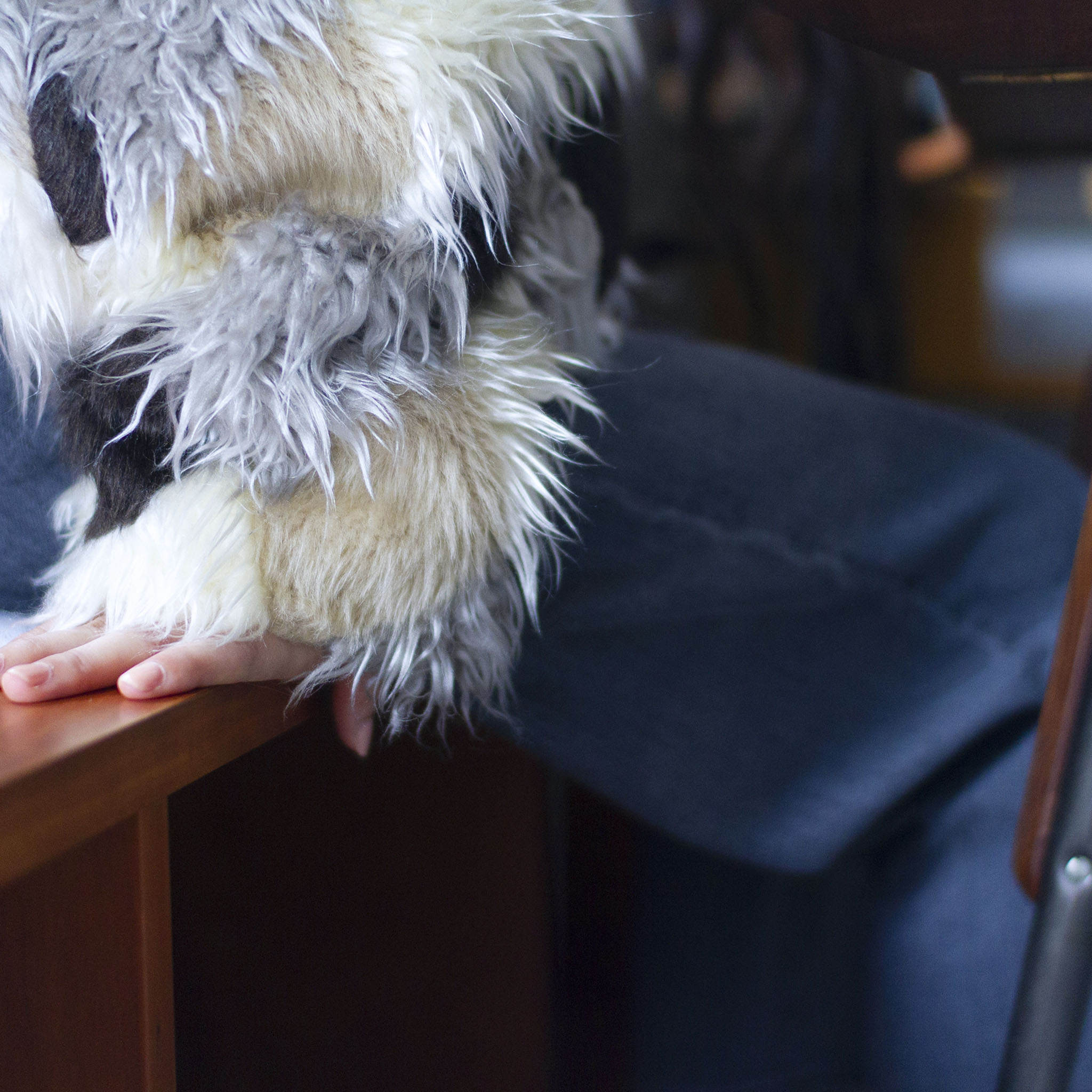 OKOLO "SIMONS JEANS" FADE BLACK DENIM TROUSERS