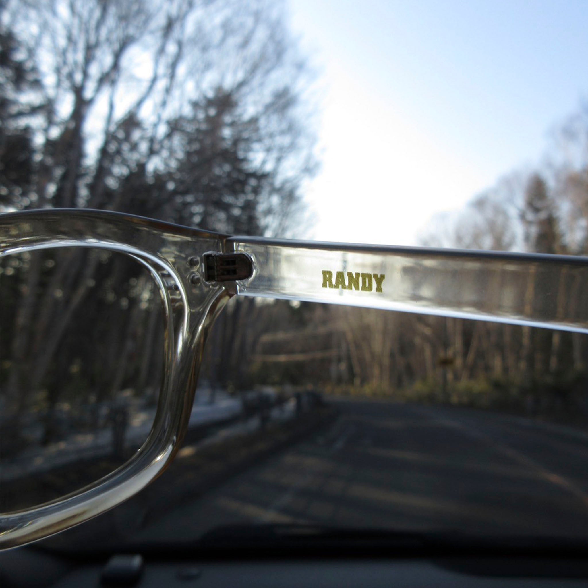 RANDY "WALKING"eyewear クリアベージュメガネ サングラス