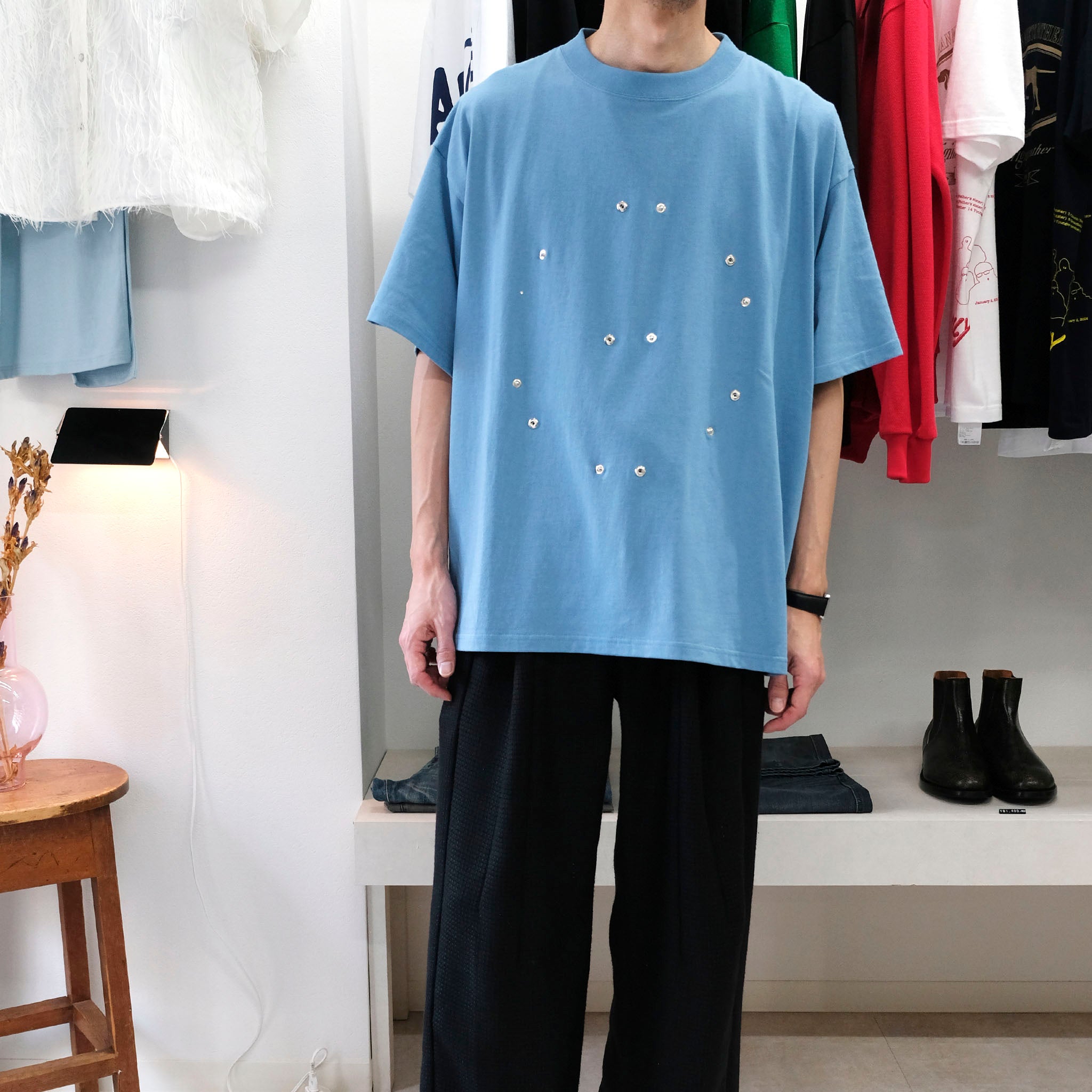 RANDY "SNOWFLAKE" ドットボタン デザイン ビッグTシャツ