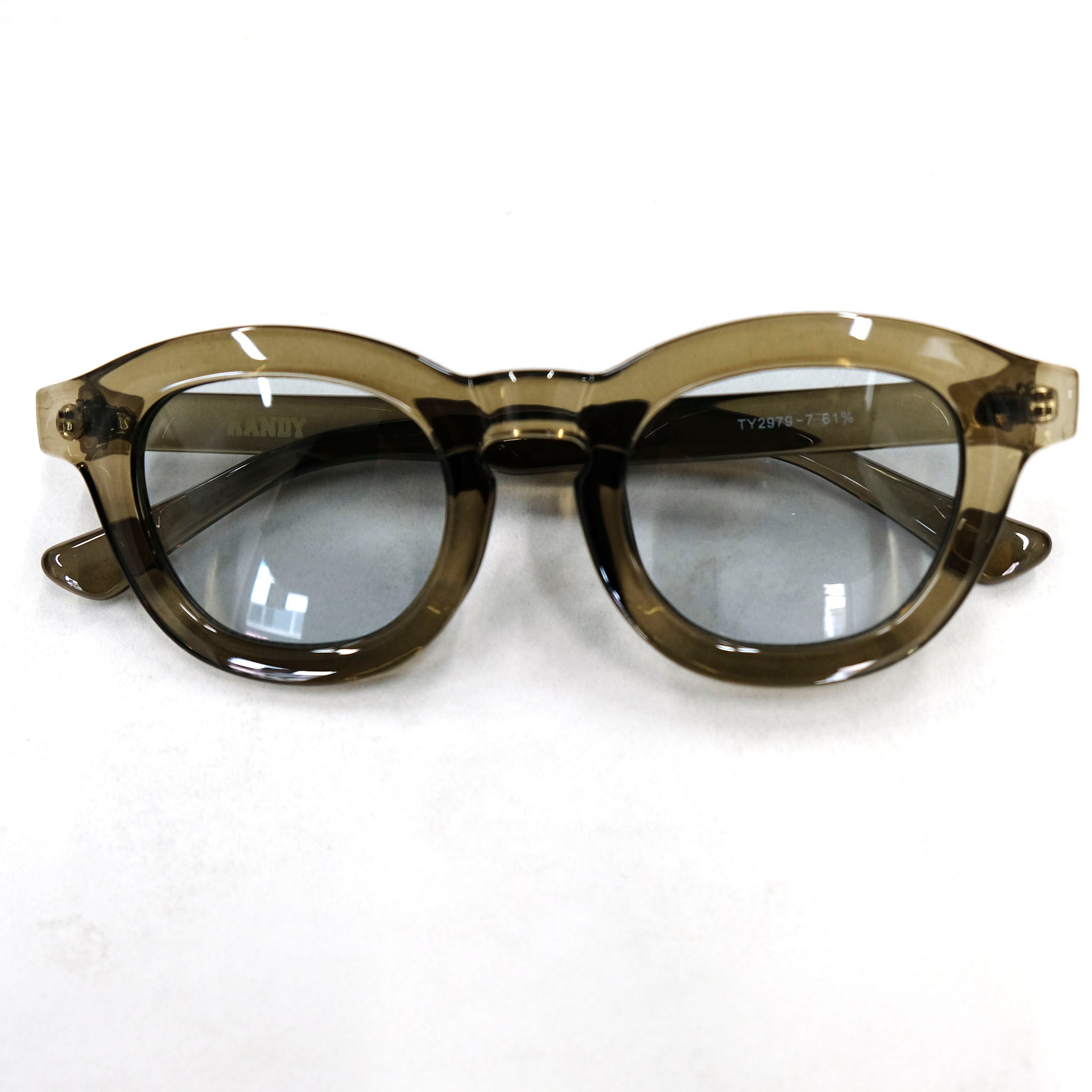 RANDY "WALKING" クリアフレーム カラーサングラス