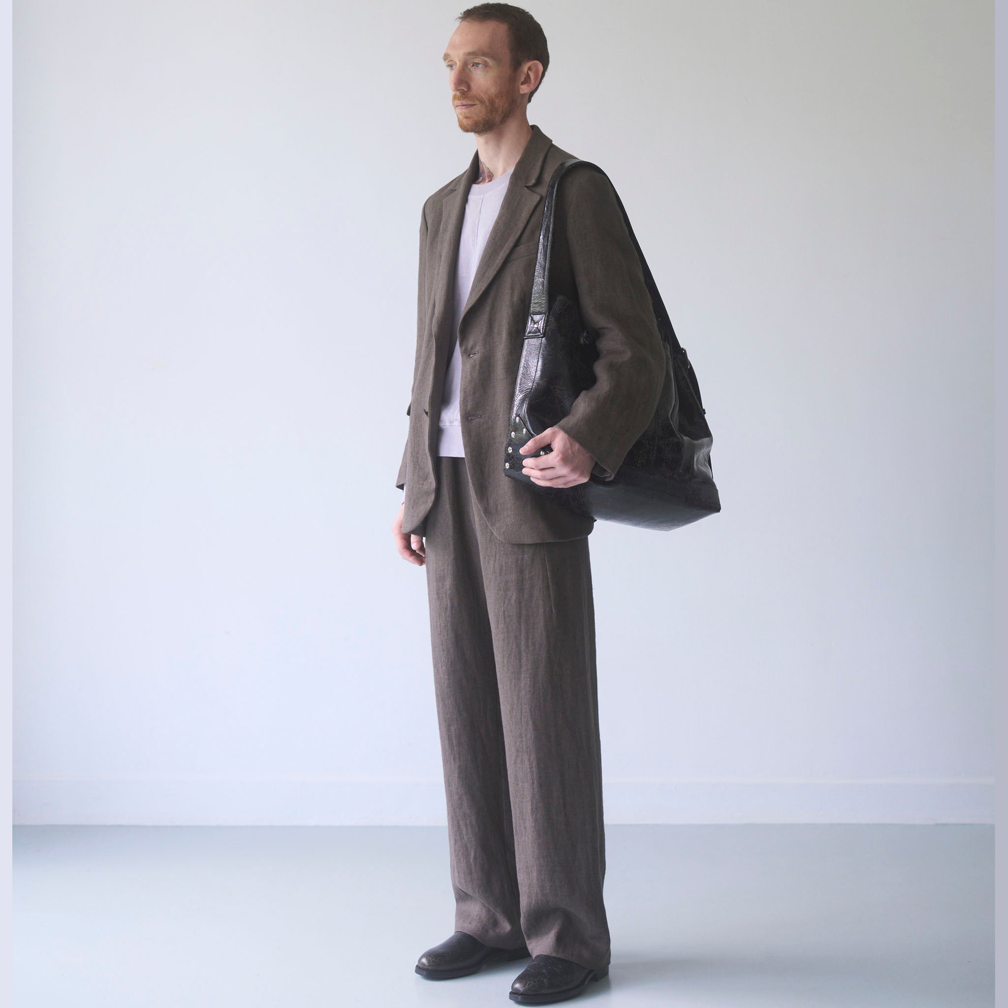 call "CALL-SYSTEM BAG" クラックレザー ビッグ ツールバッグ