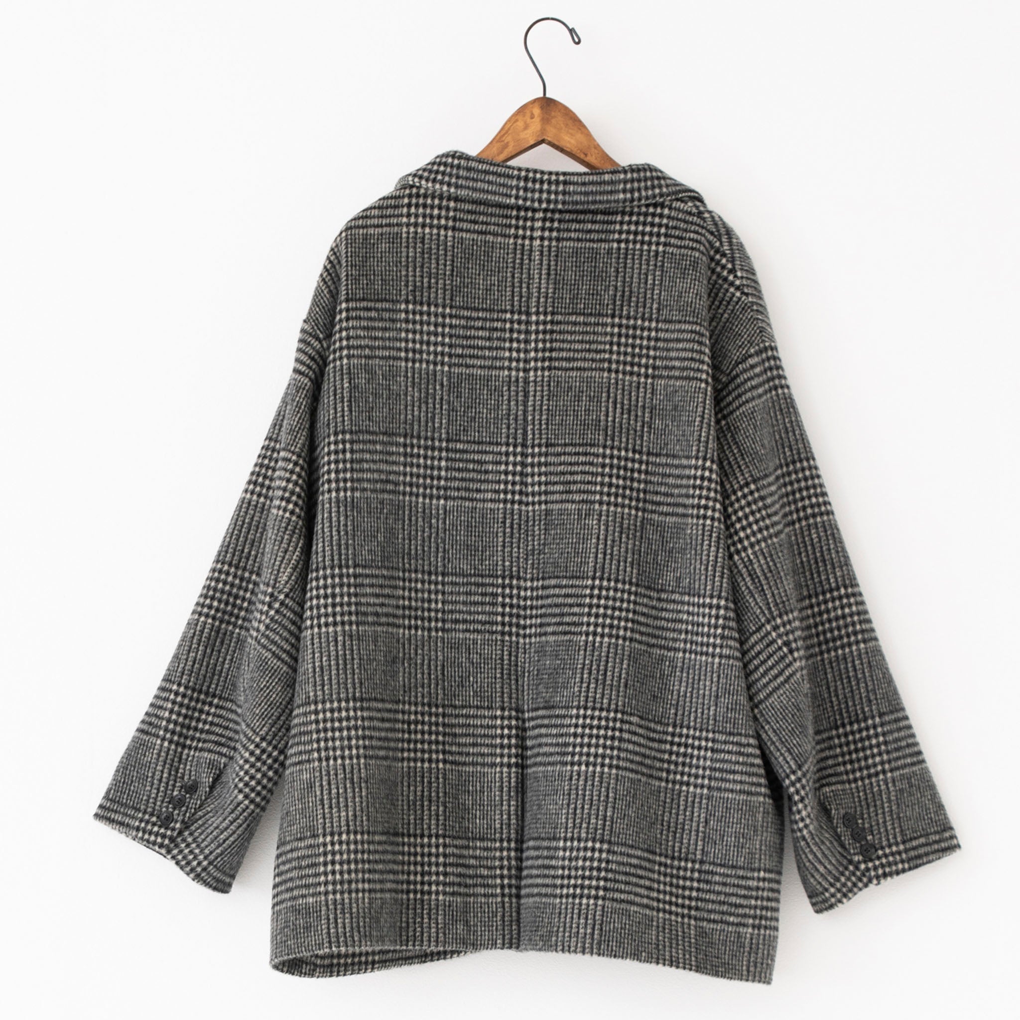 RYU "glen plaid 2B jacket" グレンチェック アンゴラウール テーラードジャケット
