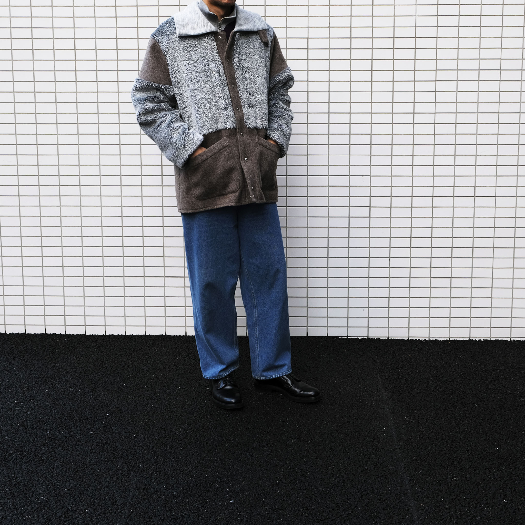 RANDY "Head" 2トーンデザイン ファーコート