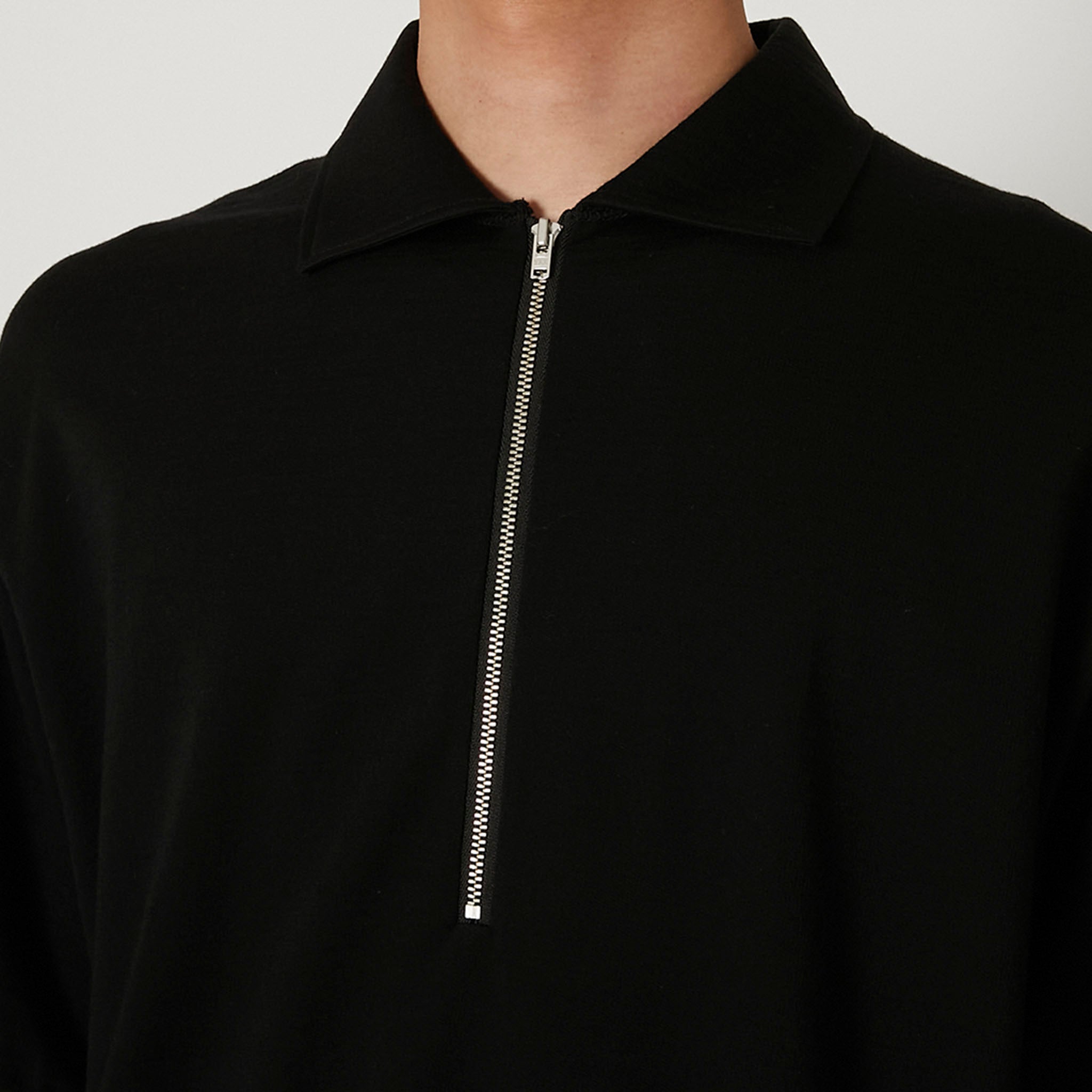 PRODUCT TWELVE (プロダクトトゥエルブ) / Super 140's Melino Wool Short Sleeve Half Zip