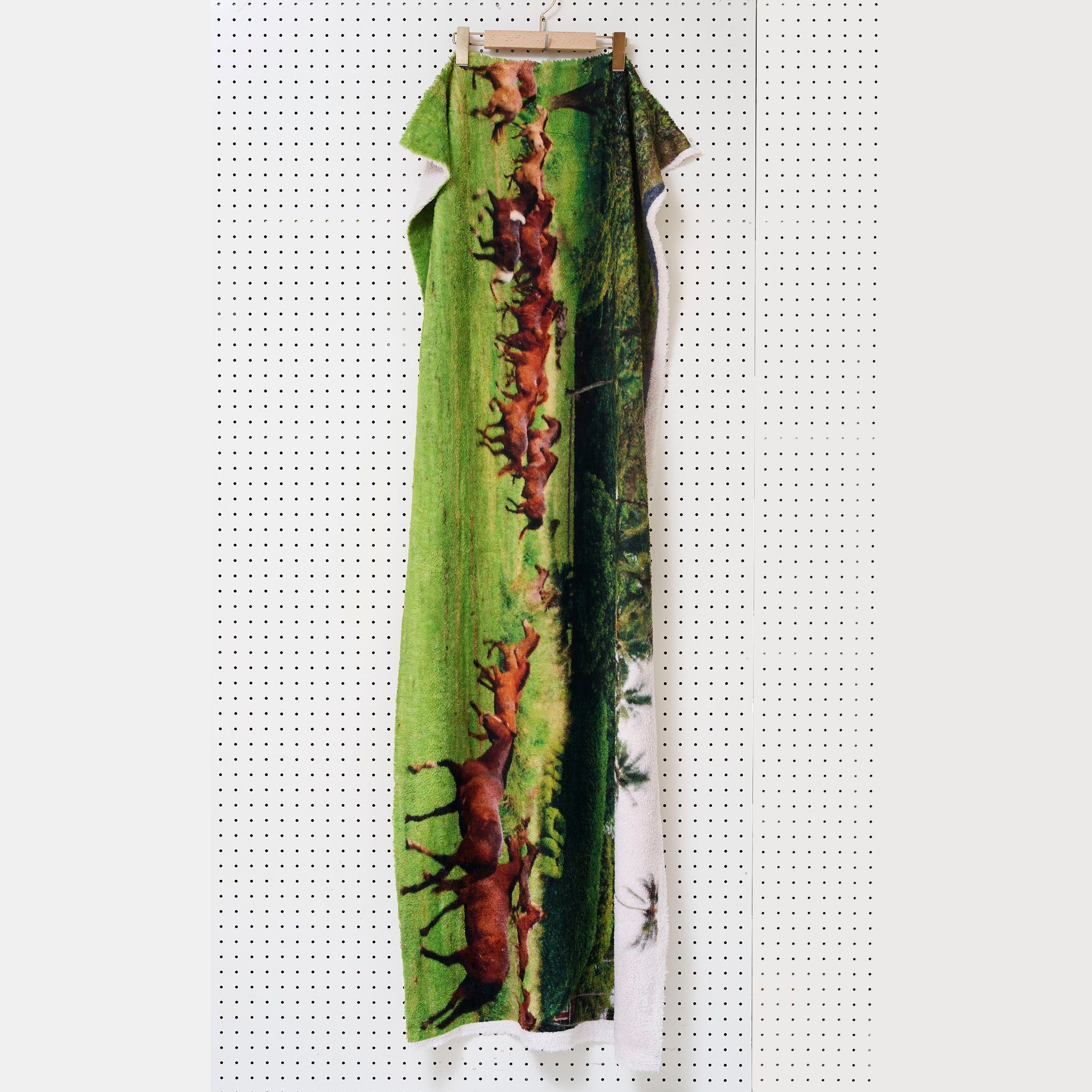 RANDY "AREA / HORSE" ホースプリント フリースブランケット