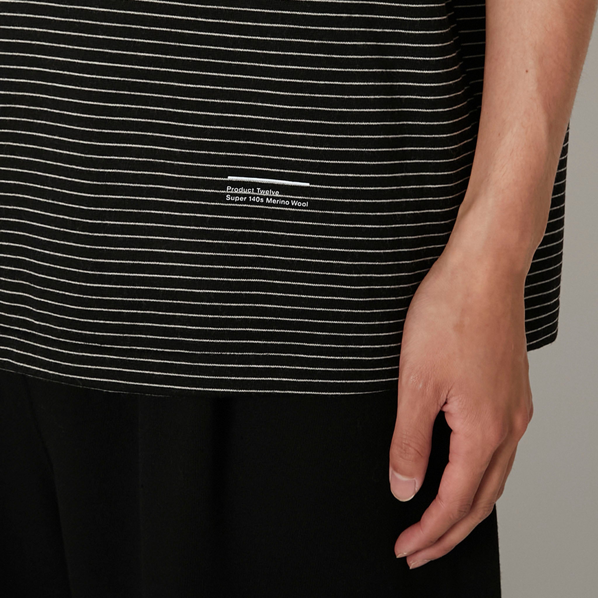 PRODUCT TWELVE (プロダクトトゥエルブ) / Super 140’s Melino Wool Short Sleeve T-shirt