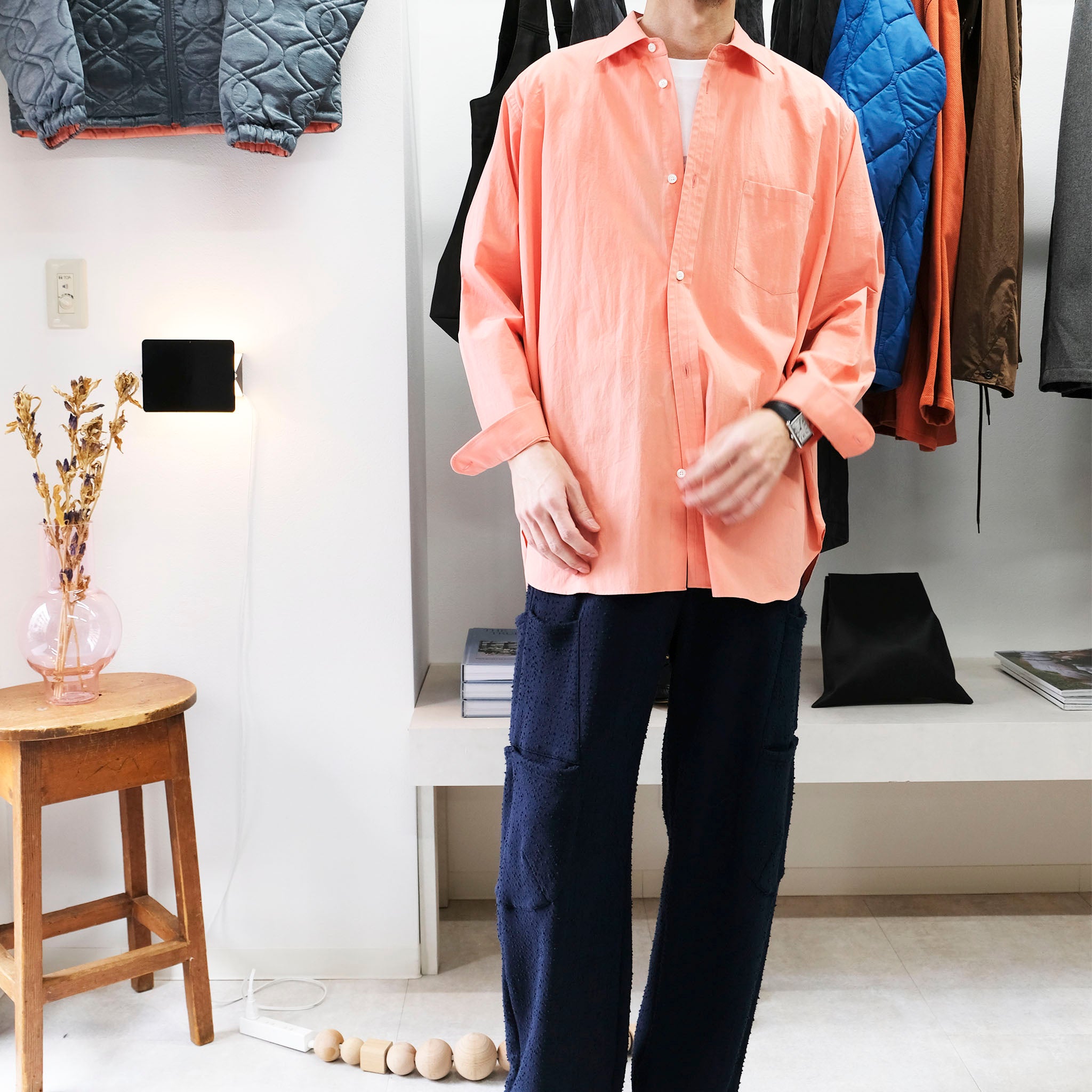 ENCOMING "Classic Long Sleeve Shirt" クラシック ロングスリーブシャツ