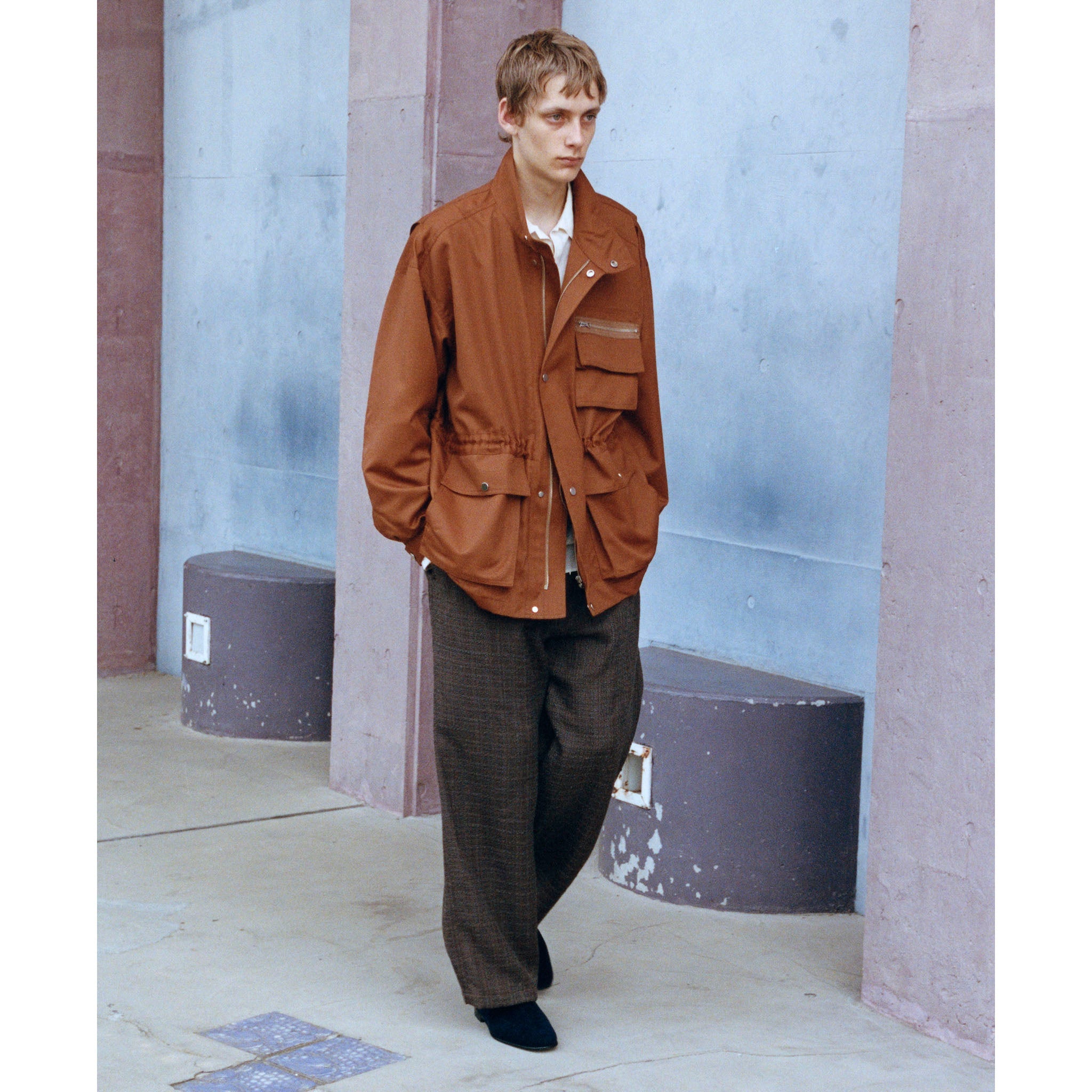 ENCOMING "MULTI POCKET BLOUSON" サファリ オーバーブルゾン