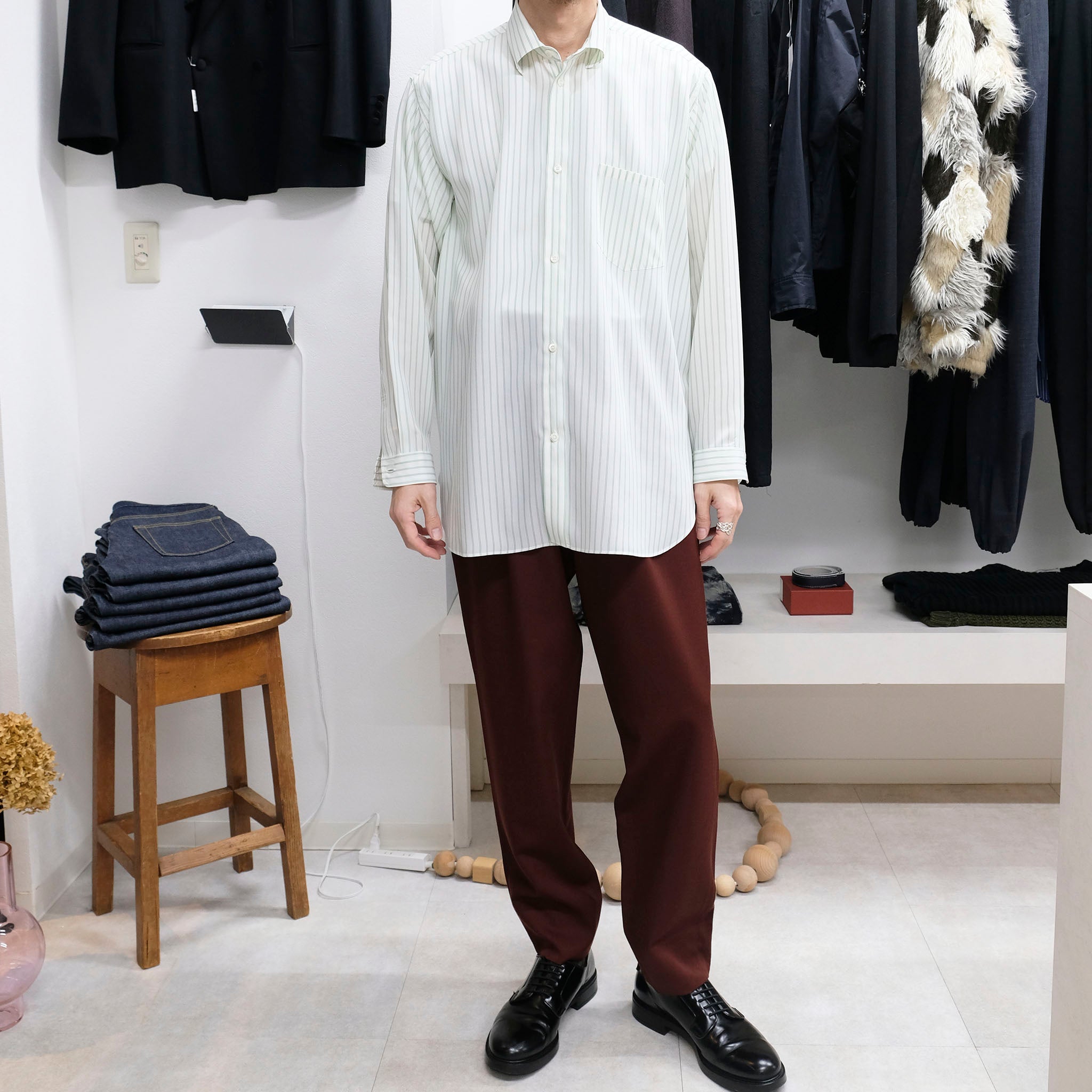 ENCOMING "CLASSIC LONG SLEEVE SHIRT" ロングスリーブシャツ