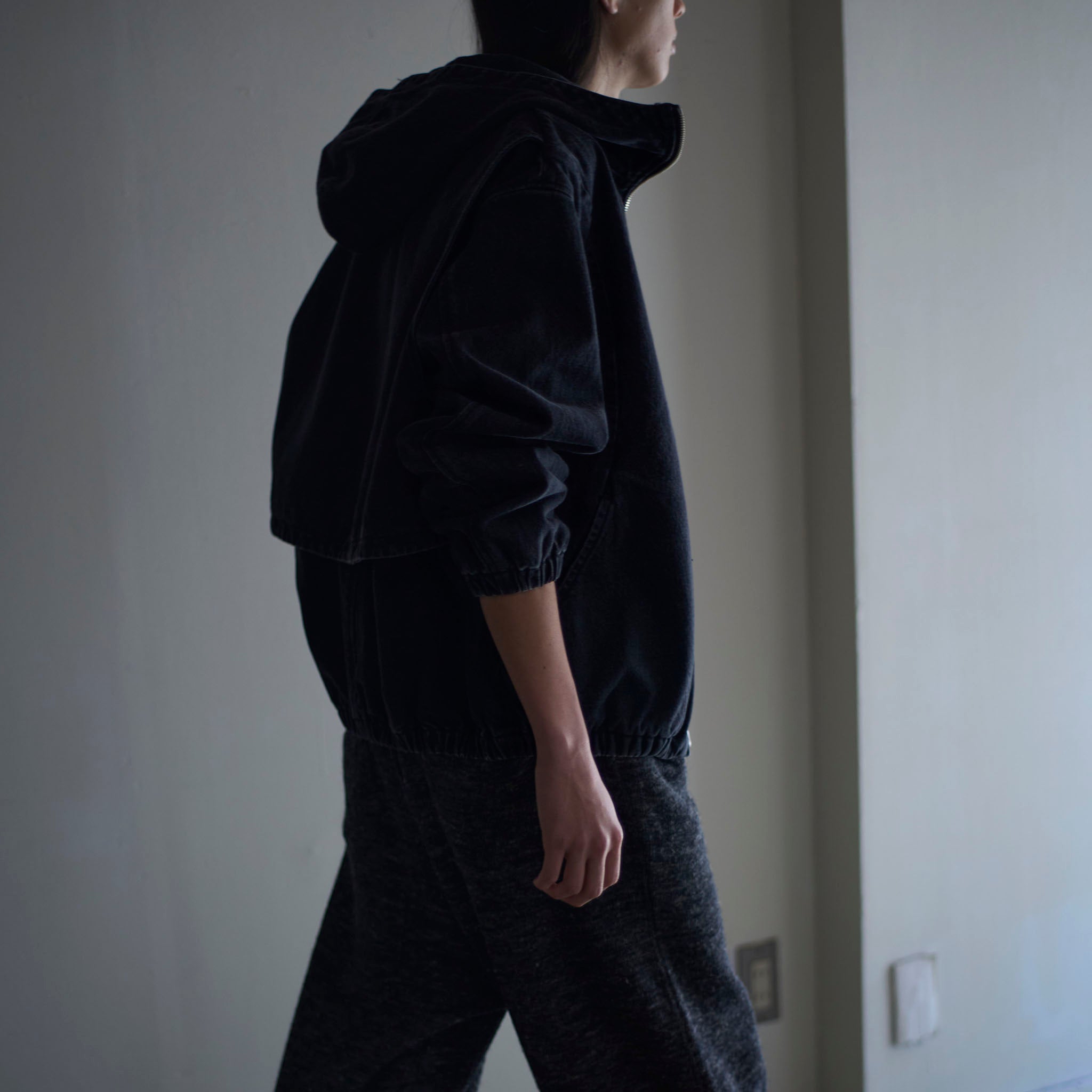 call "HOODIE BLOUSON" デニム フーデッドブルゾン