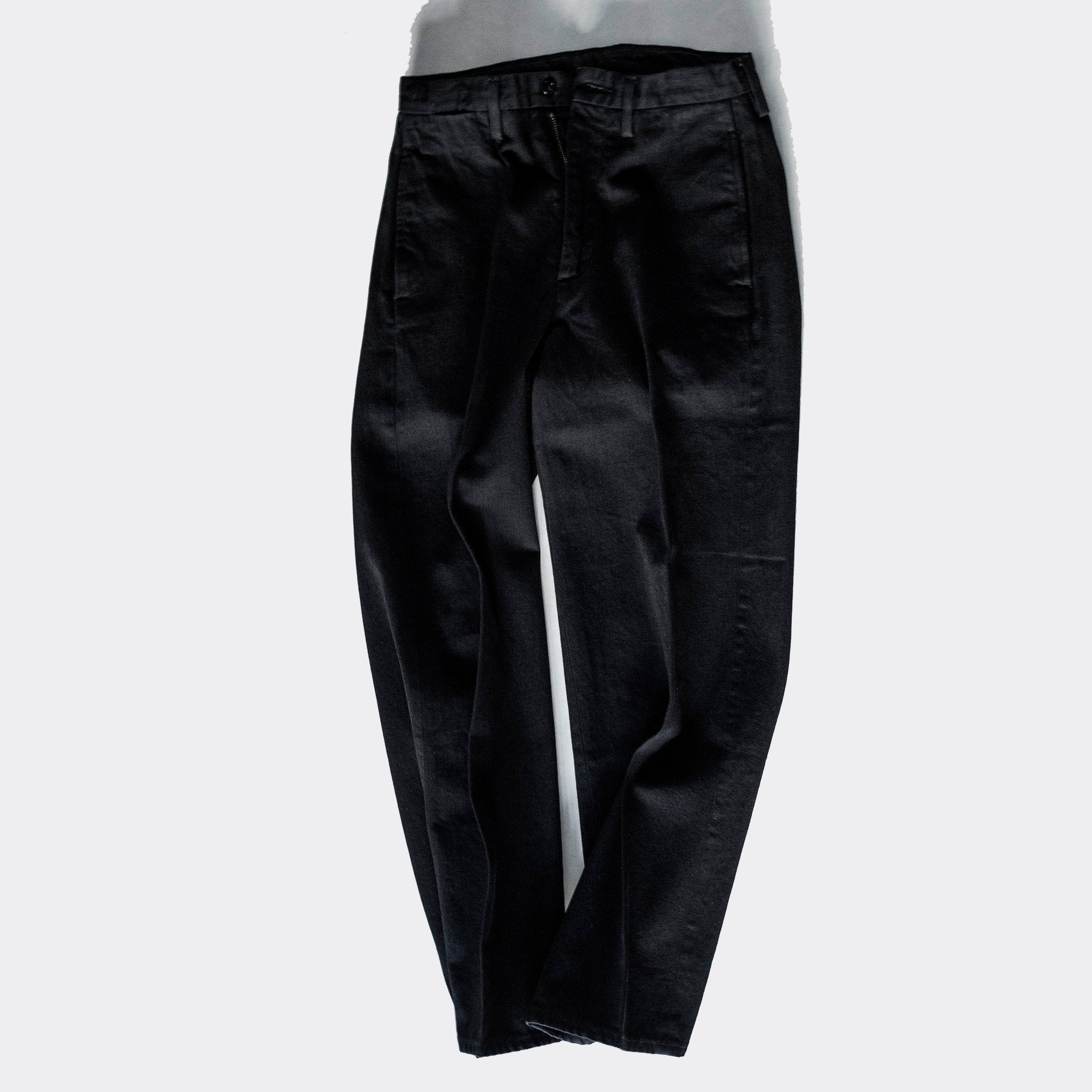 OKOLO "SIMONS JEANS" BLACK DENIM TROUSERS ブラックデニム トラウザーパンツ