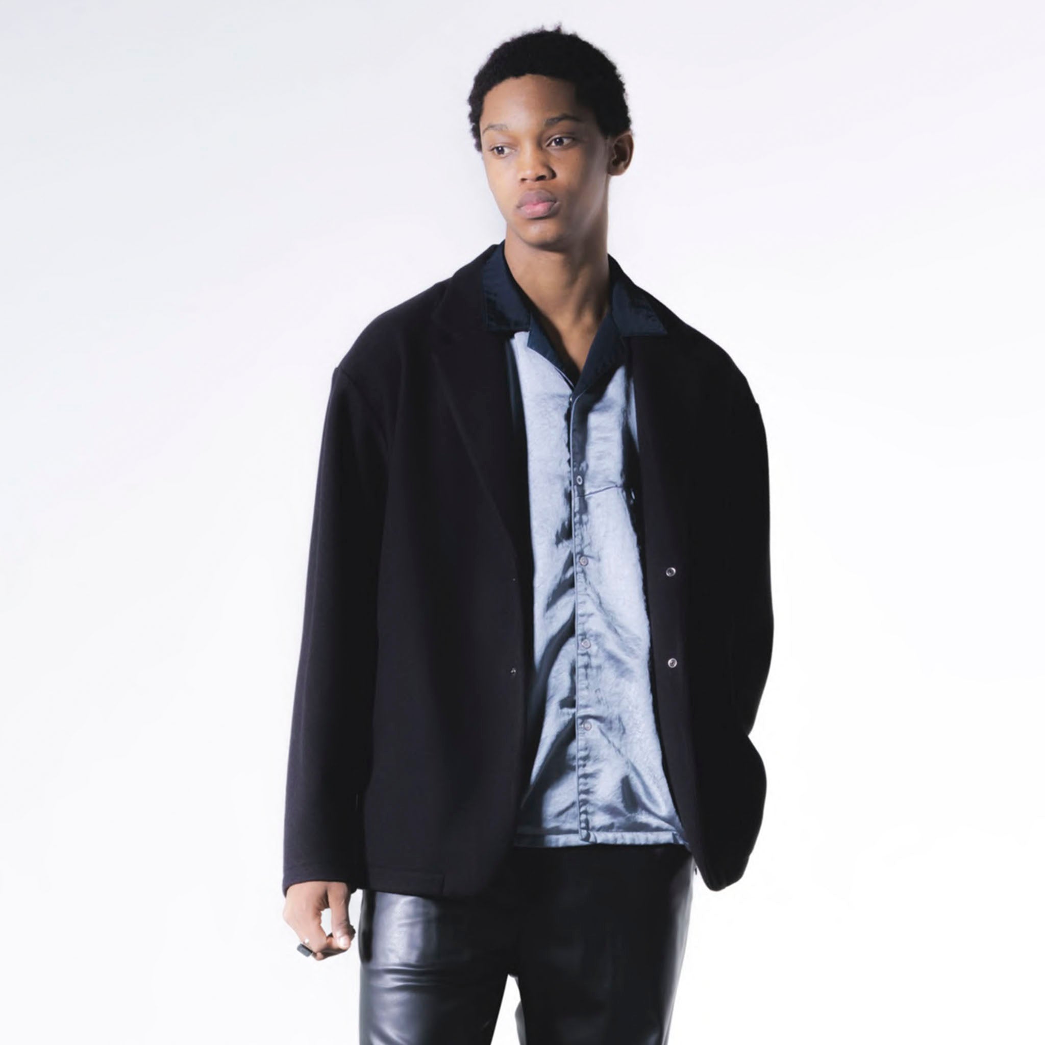 KIMMY "VINTAGE SATIN SHIRT" ヴィンテージサテン パジャマシャツ