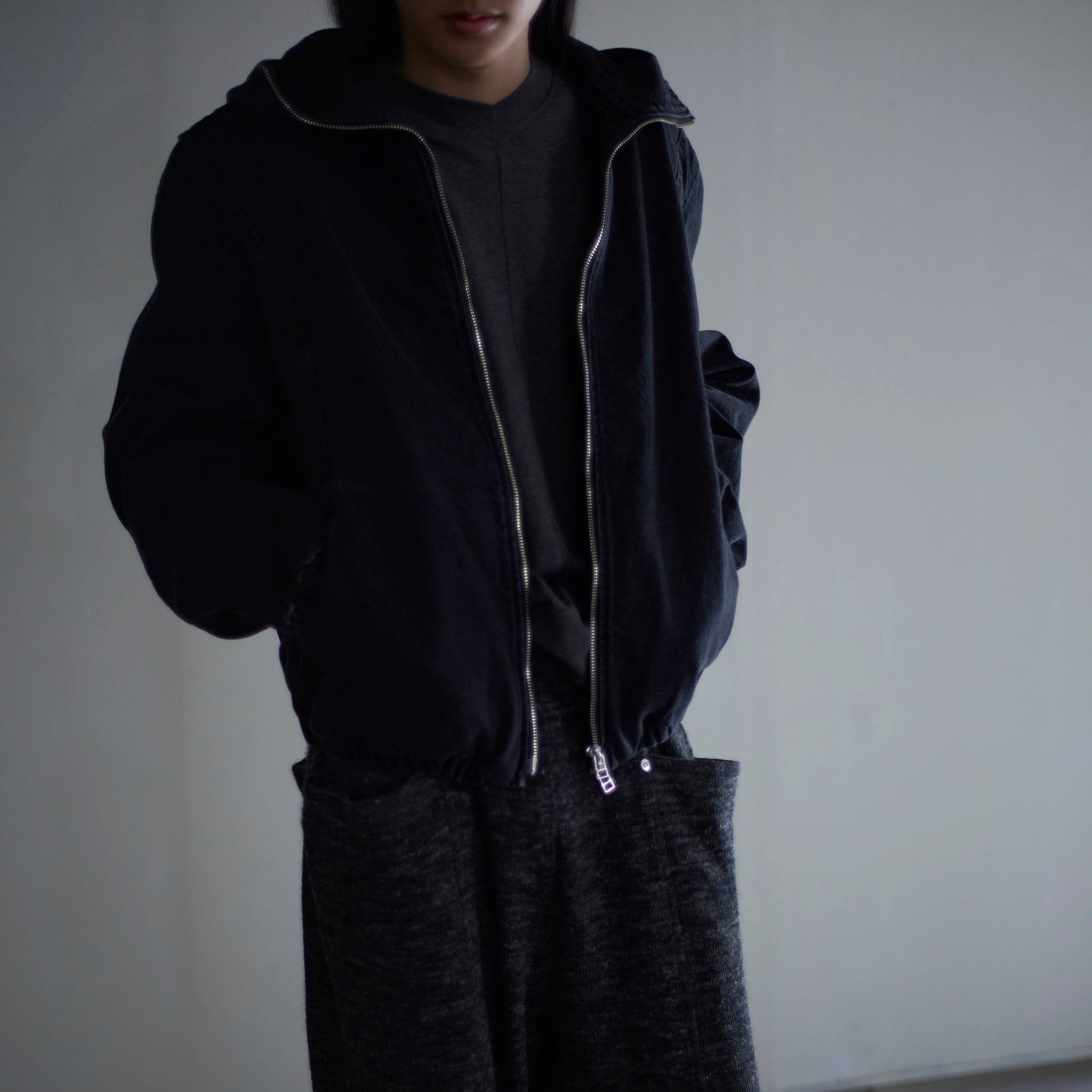 call "HOODIE BLOUSON" デニム フーデッドブルゾン