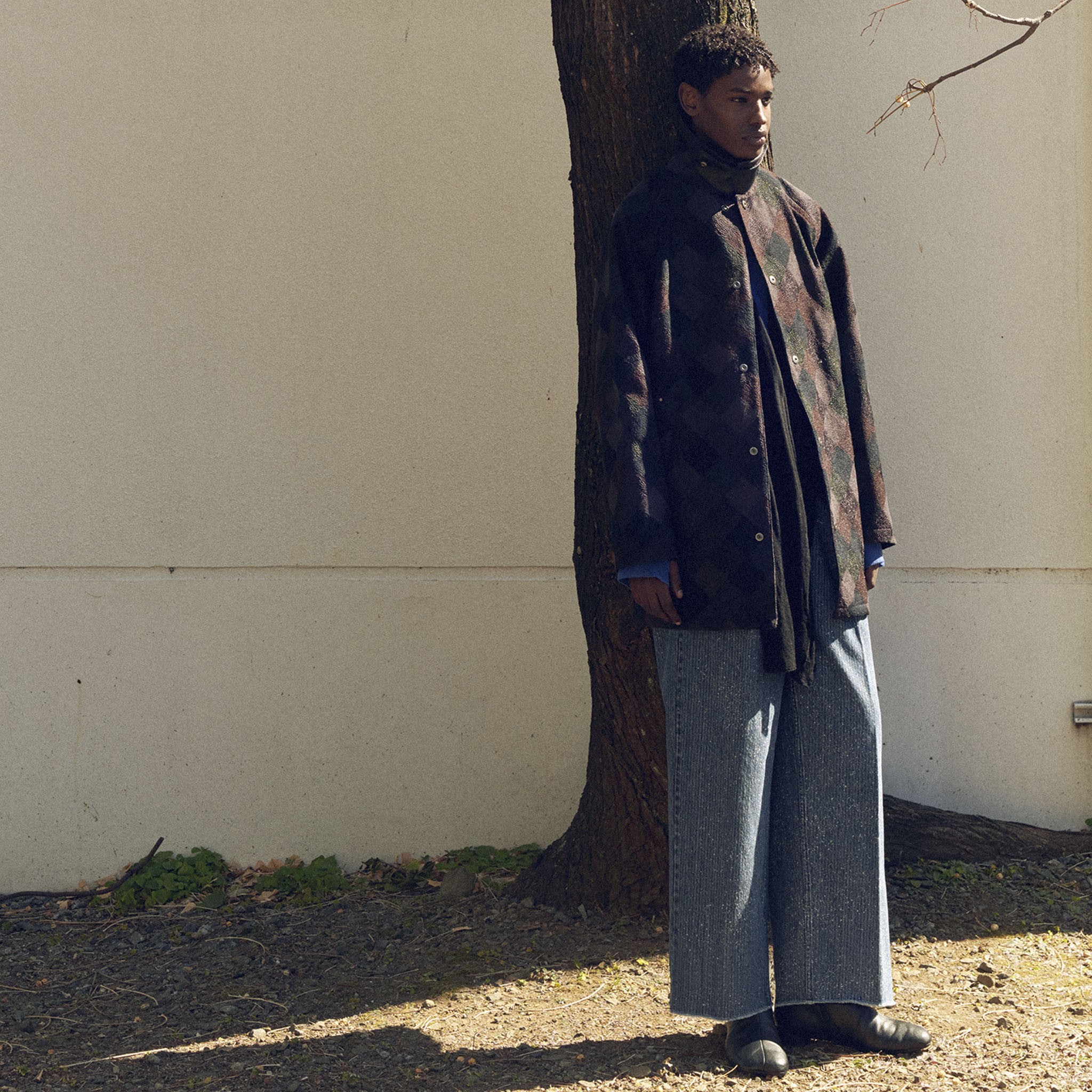 SABY "QUILTING COAT - Original Embroidery FAB -" キルティング ハーフコート