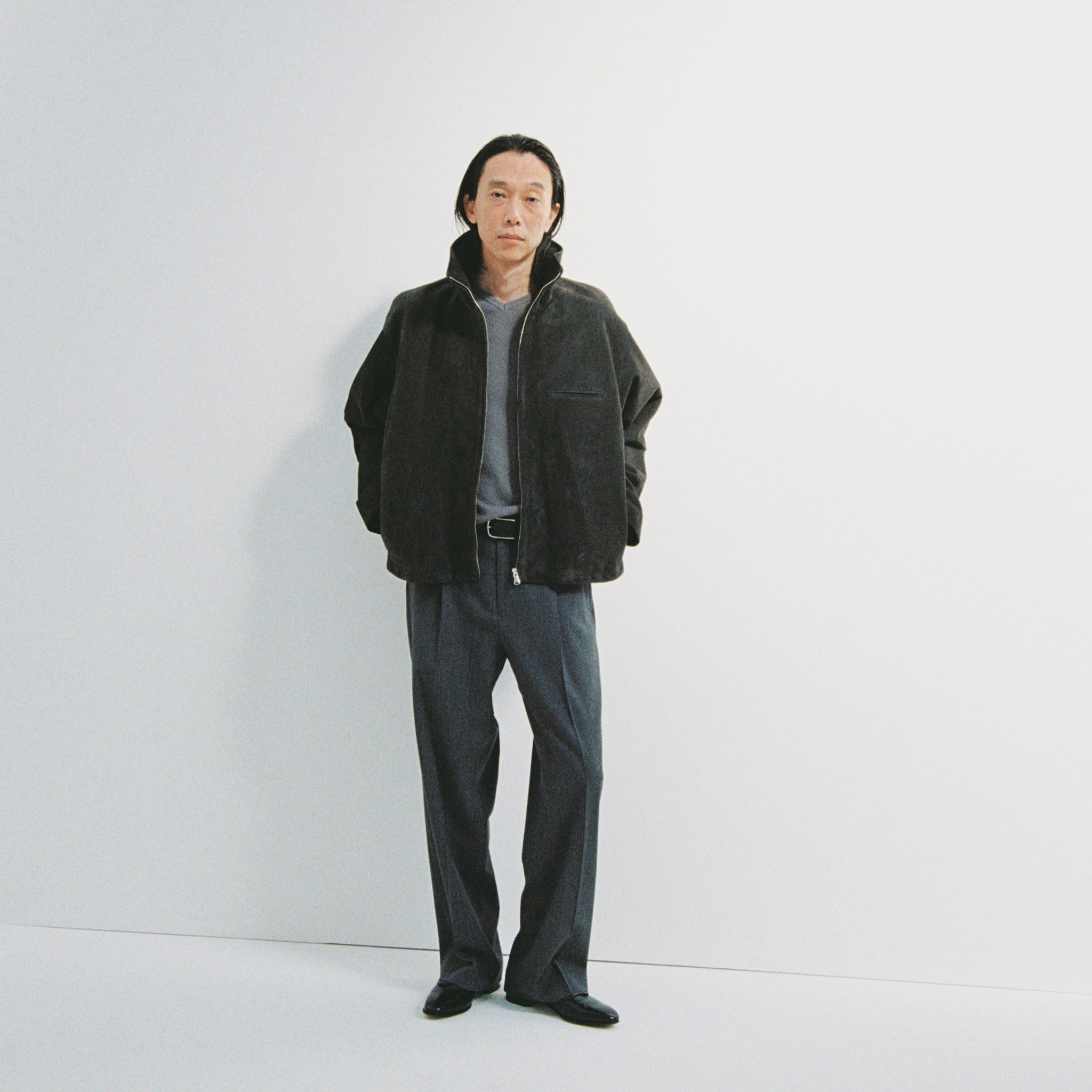 ENCOMING(インカミング)/ KNITTED V NECK JUMPER カシミヤVネックニット