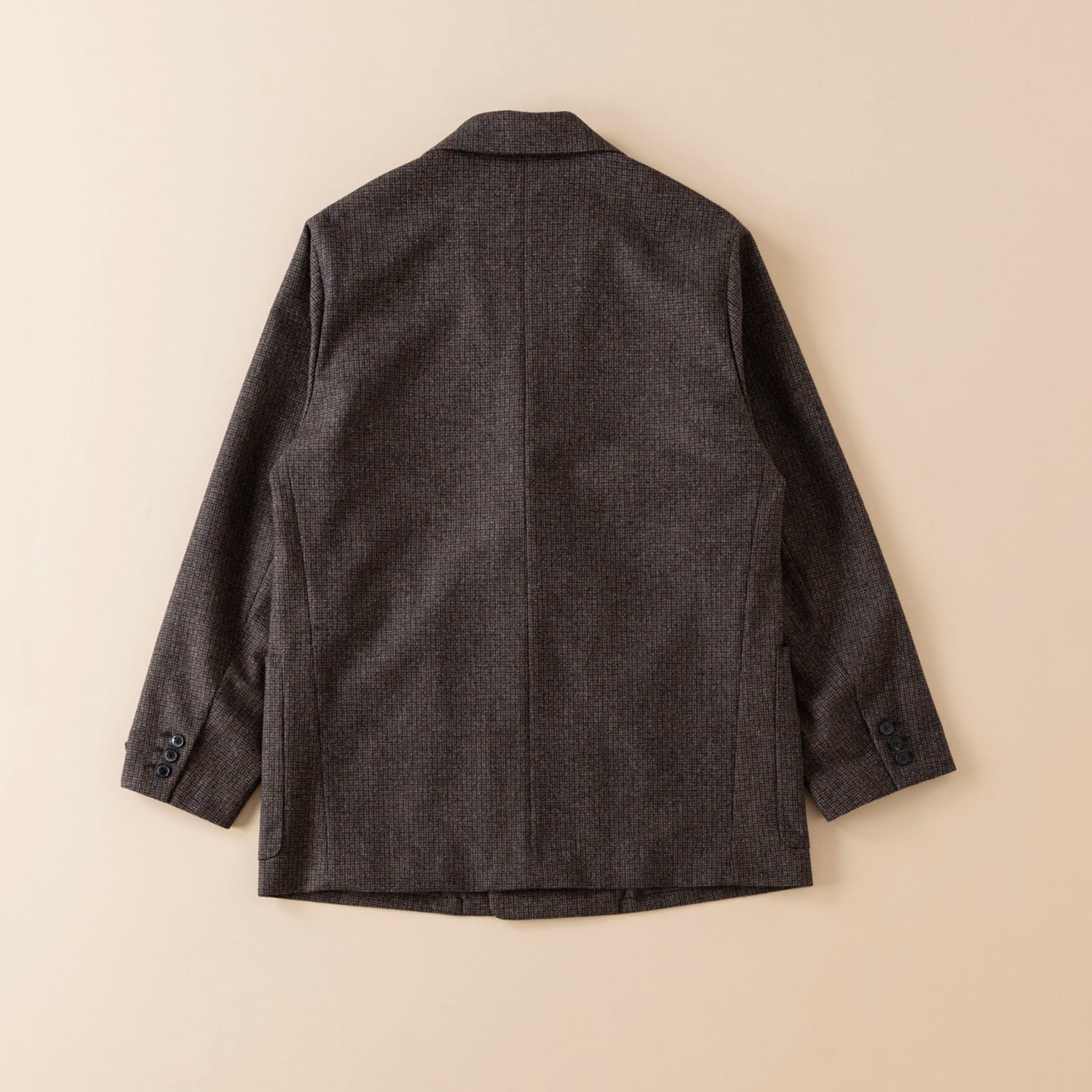 SABY "DOUBLE BREASTED BLAZER -W/C MELANGE TWEED-"