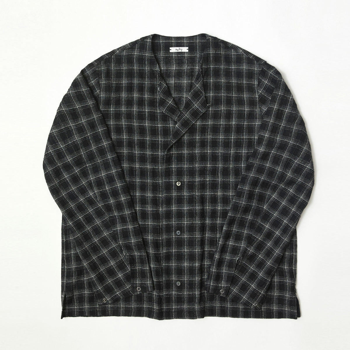 SABY(サバイ)/ SLEEPING SHIRTS Bishu Japan Wool Plaid スリーピングシャツ