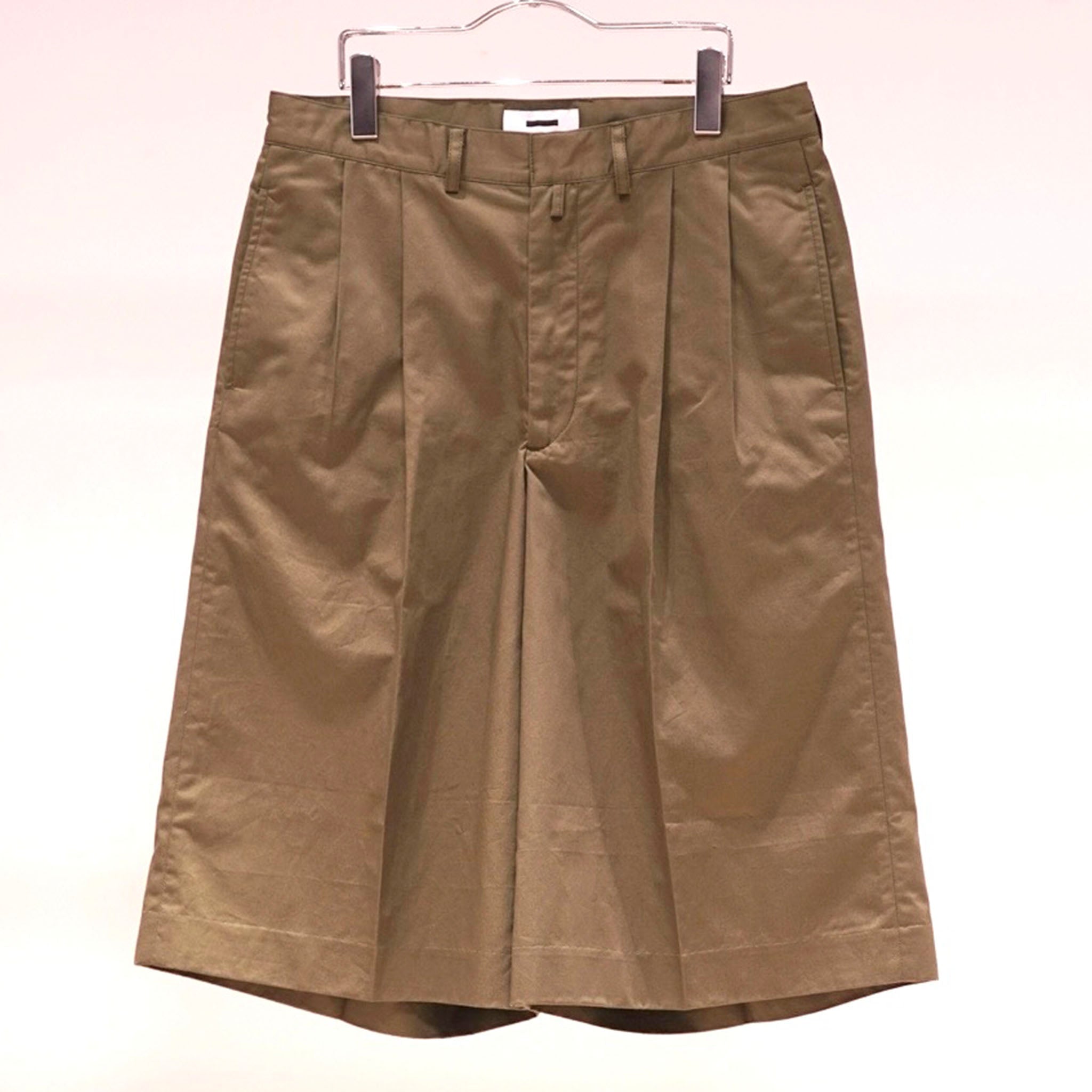 REVERBERATE "TACKED CHINO SHORTS - PLANE - STANDARD" チノ ワイドショーツ