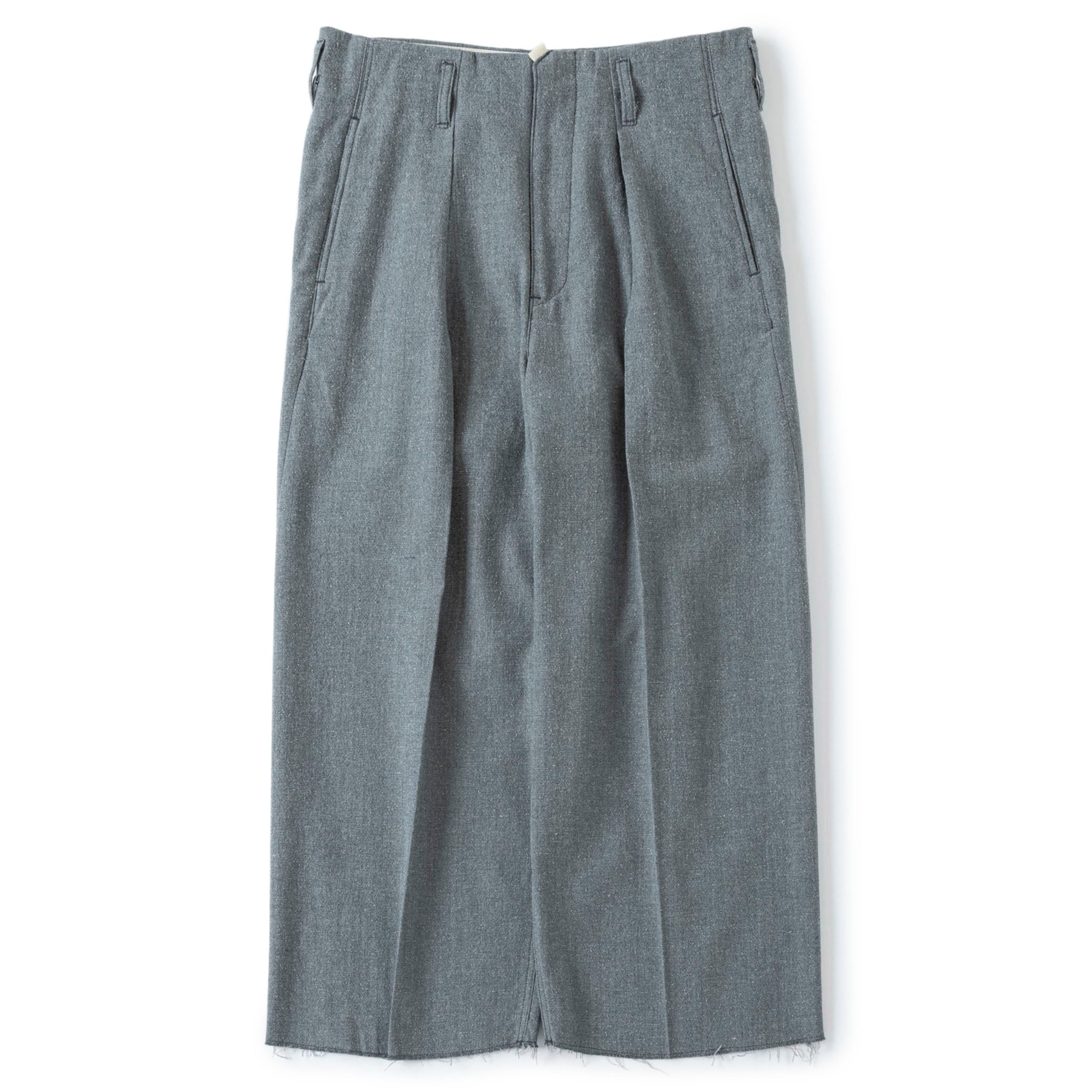 SABY "TUCK-BAGGY TYPE 3- Bishu Japan Nep Wool FAB -" ネップウール トラウザー