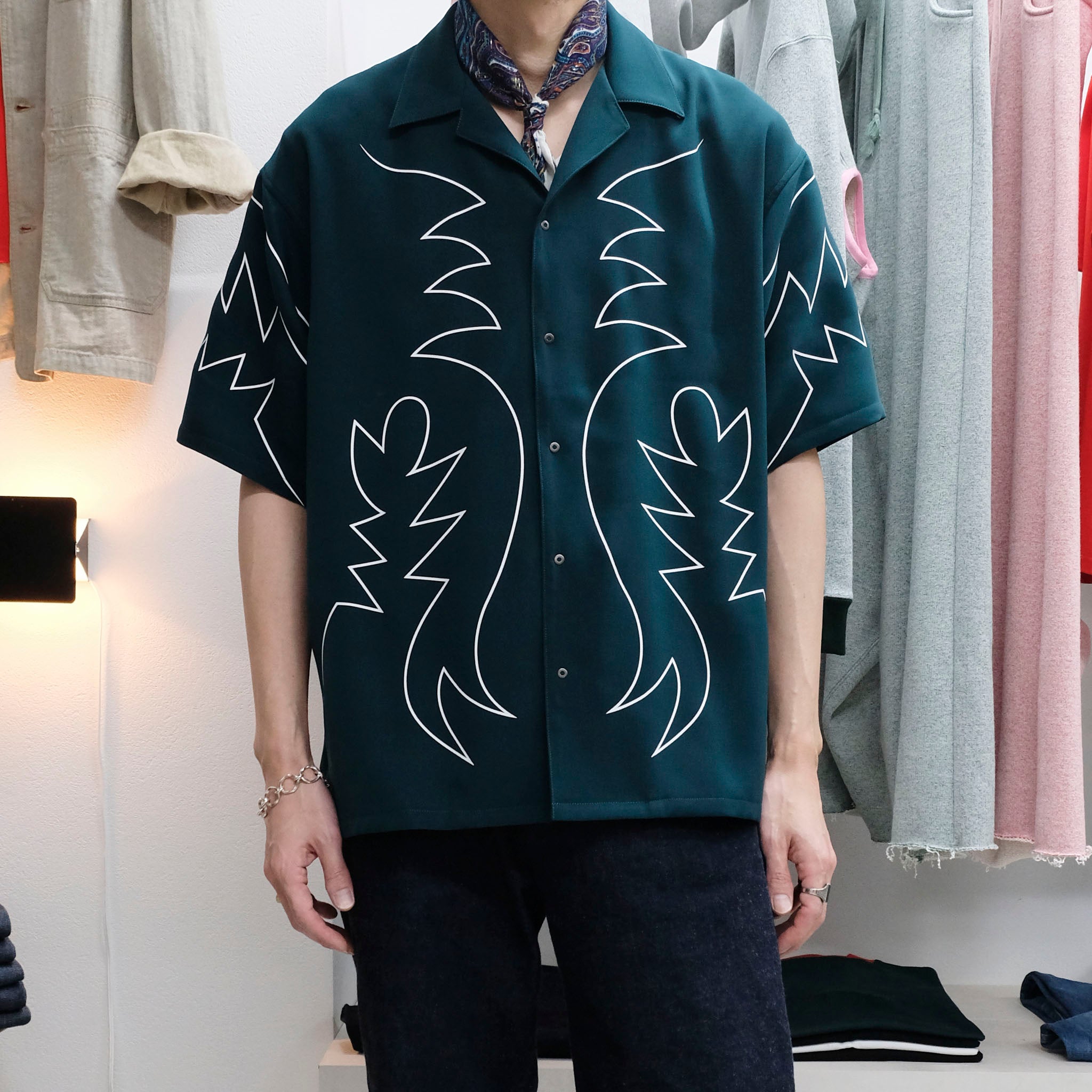KIMMY "WESTERN FUNCTION SHIRTS" オープンカラーシャツ