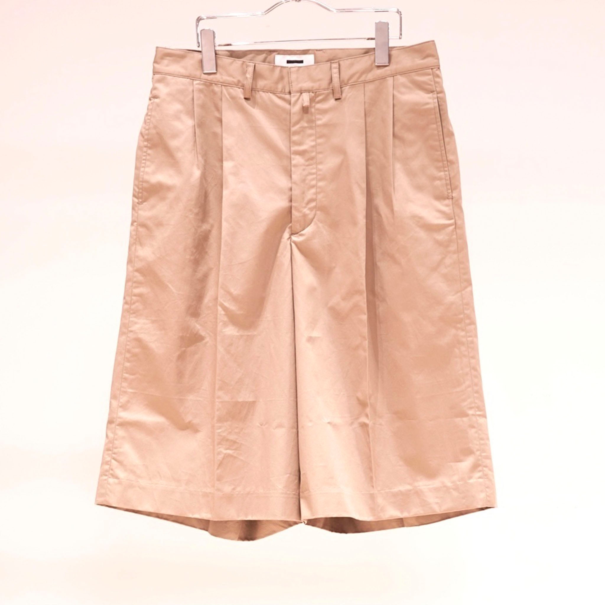 REVERBERATE "TACKED CHINO SHORTS - PLANE - STANDARD" チノ ワイドショーツ