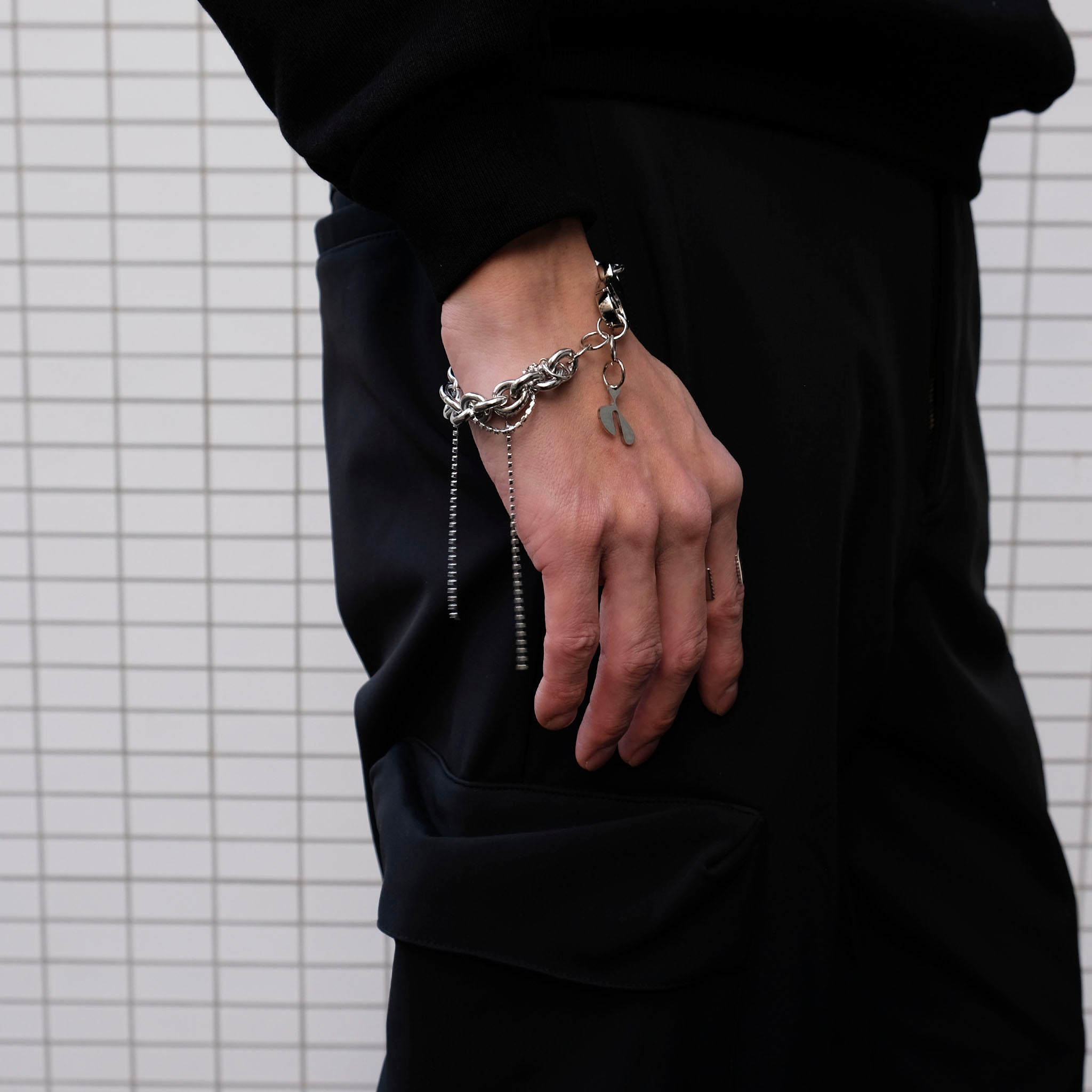 HIDAKA "BROKEN MIÇANGA BRACELET" パンクミサンガ ブレスレット キーチェーン