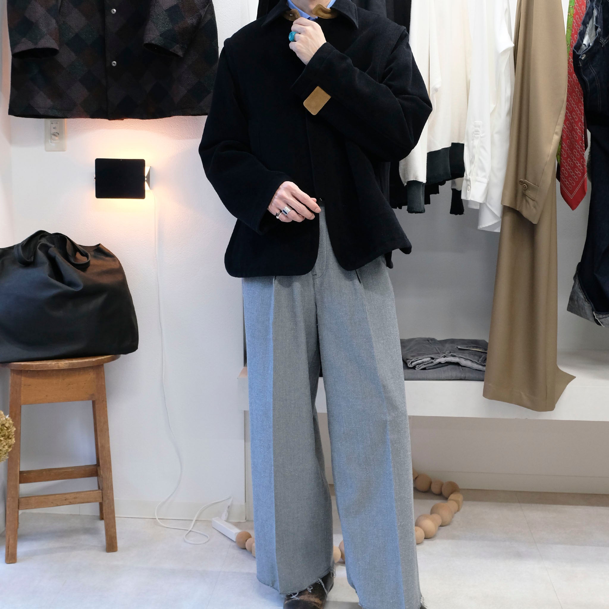 call "MELTON ZIPUP SHORT COAT" ベルベットメルトン ジップジャケット