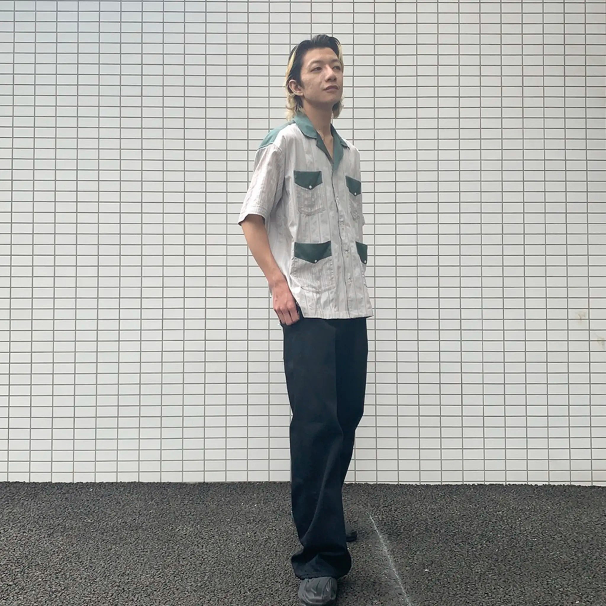 KIMMY "LENO CLOTH CUBAN SS SHIRT "