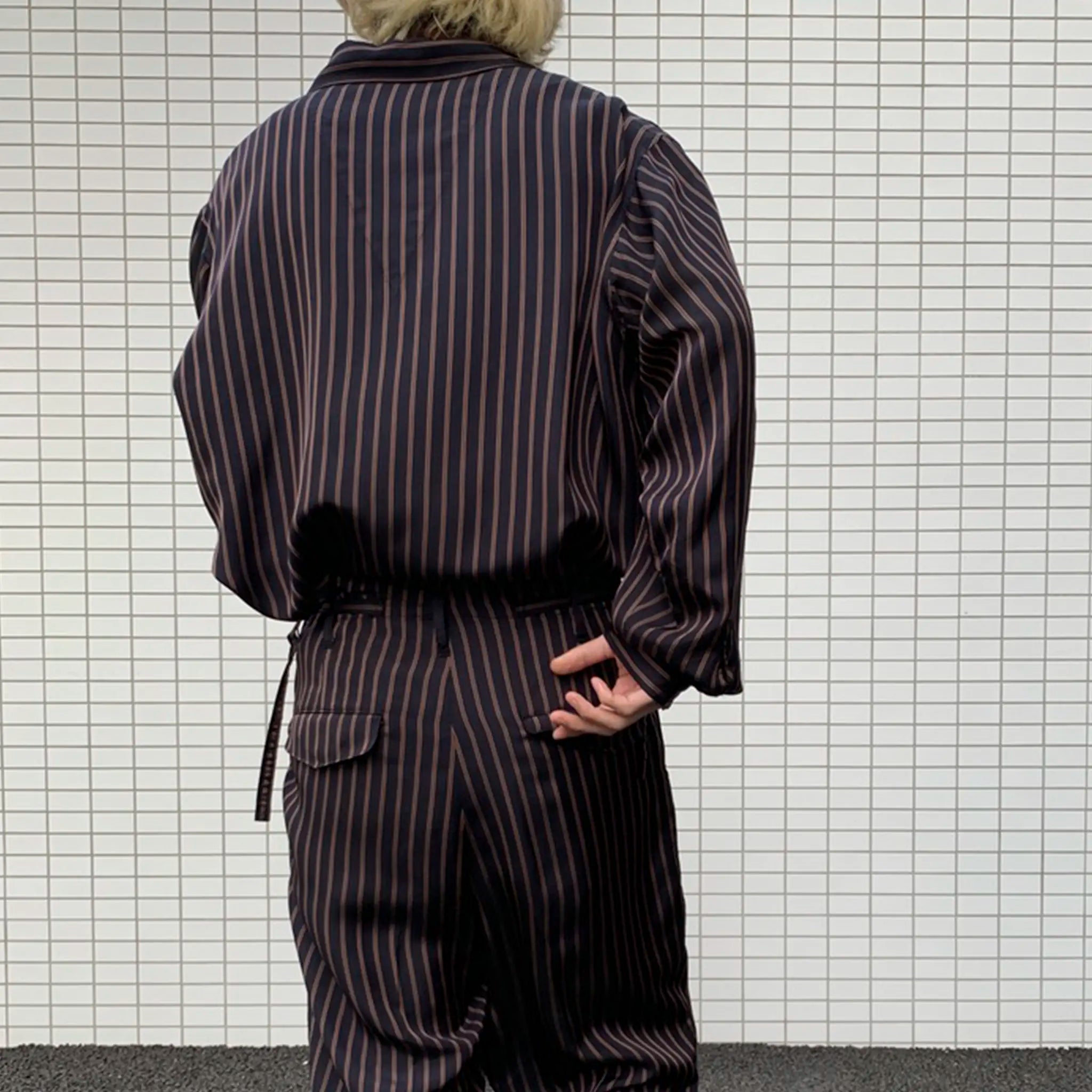 PRODUCT TWELVE "CUPRA STRIPE TROUSER PANTS"