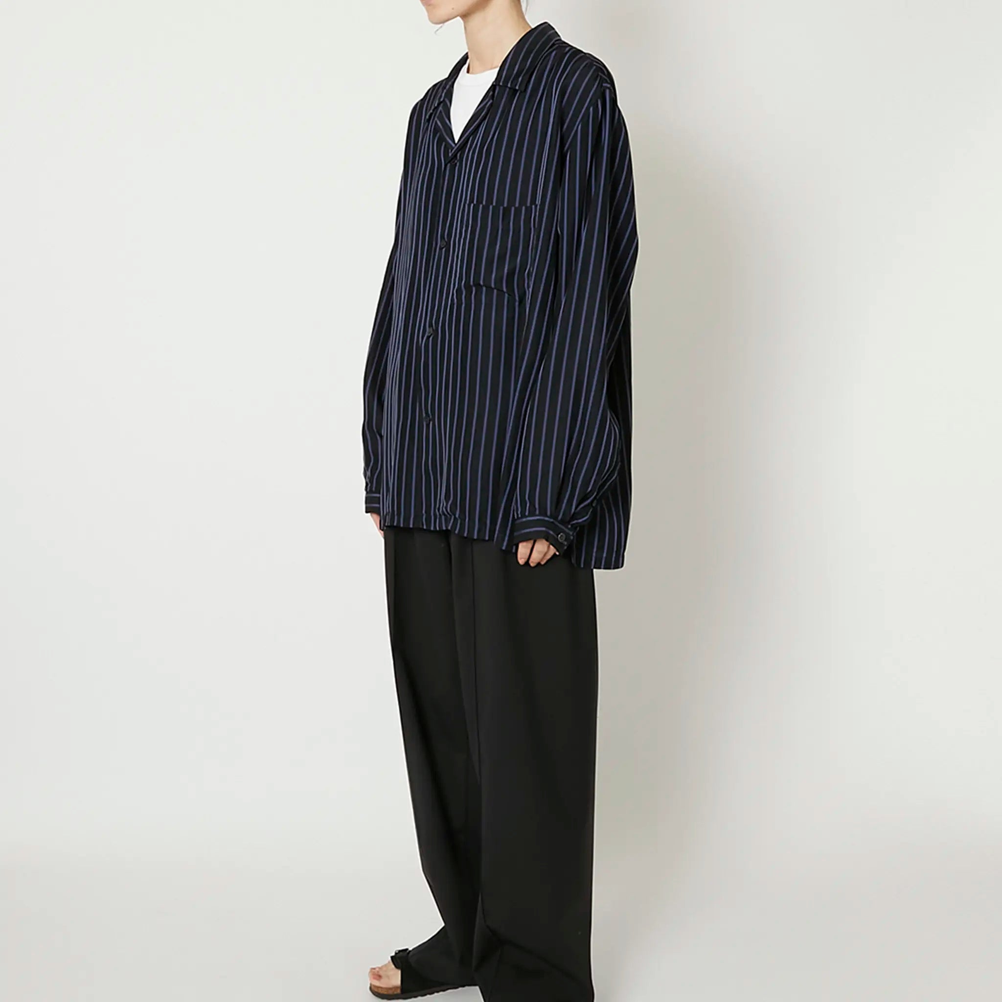 PRODUCT TWELVE ”CUPRA STRAIPE OPEN COLLAR SHIRT”