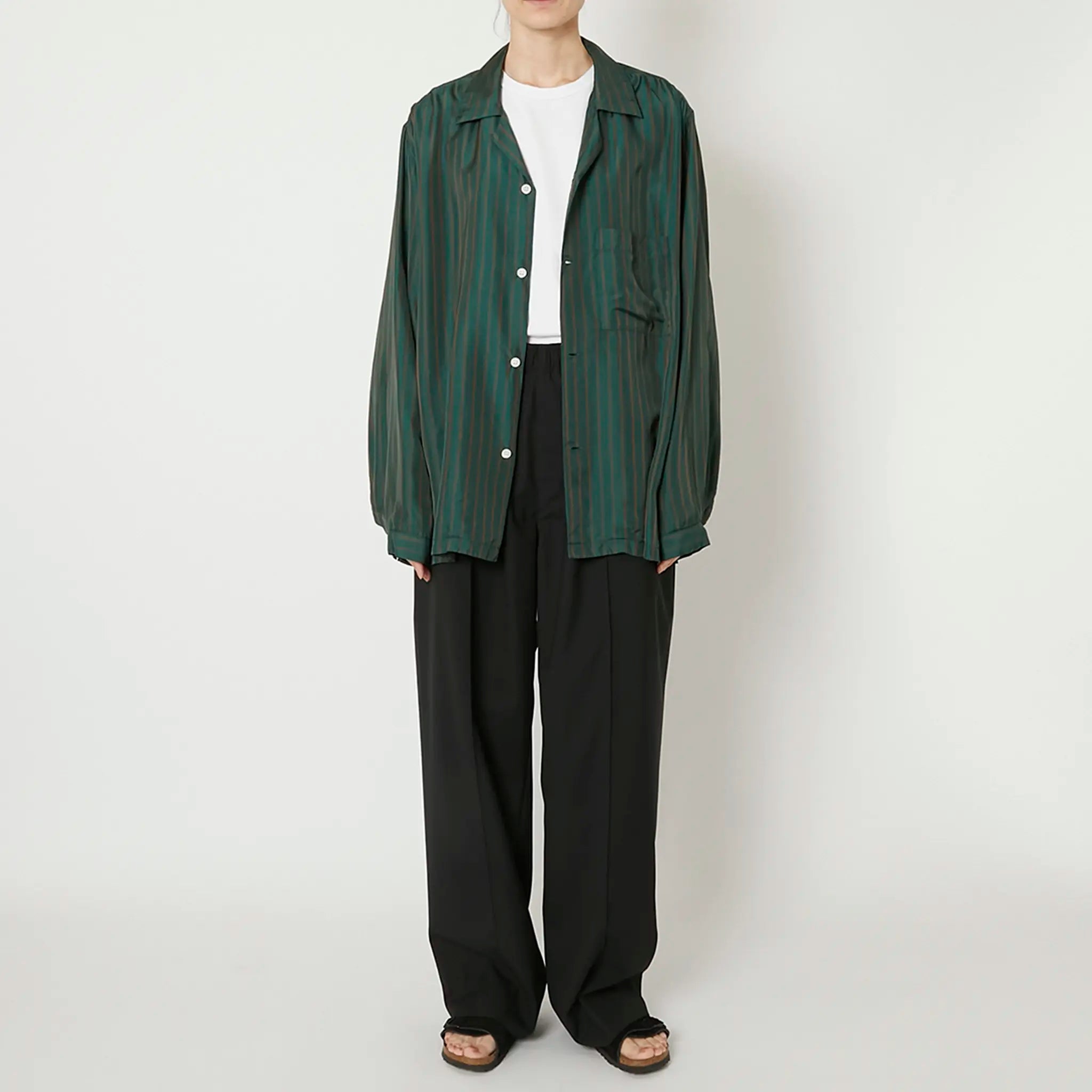 PRODUCT TWELVE ”CUPRA STRAIPE OPEN COLLAR SHIRT”